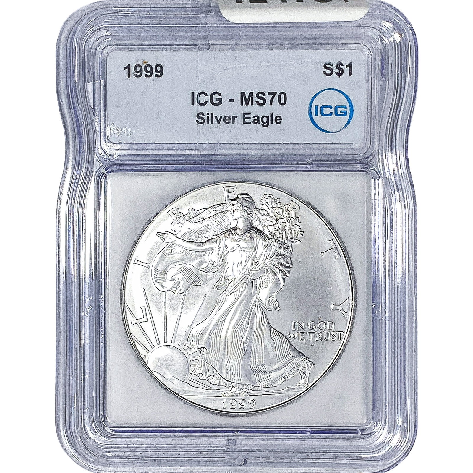 1999 Silver Eagle ICG MS70: 1999 Silver Eagle ICG MS70