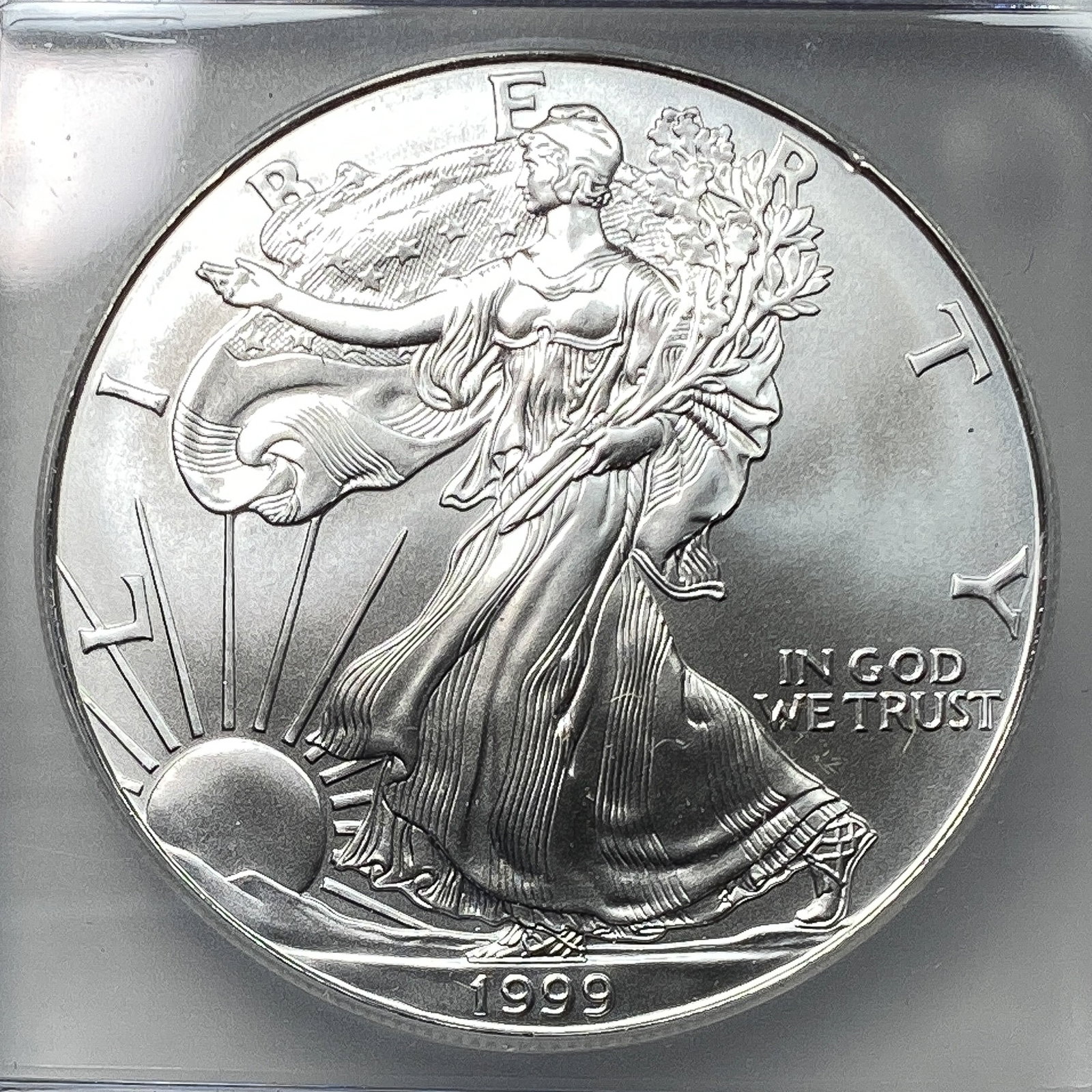 1999 Silver Eagle ICG MS70 - 3