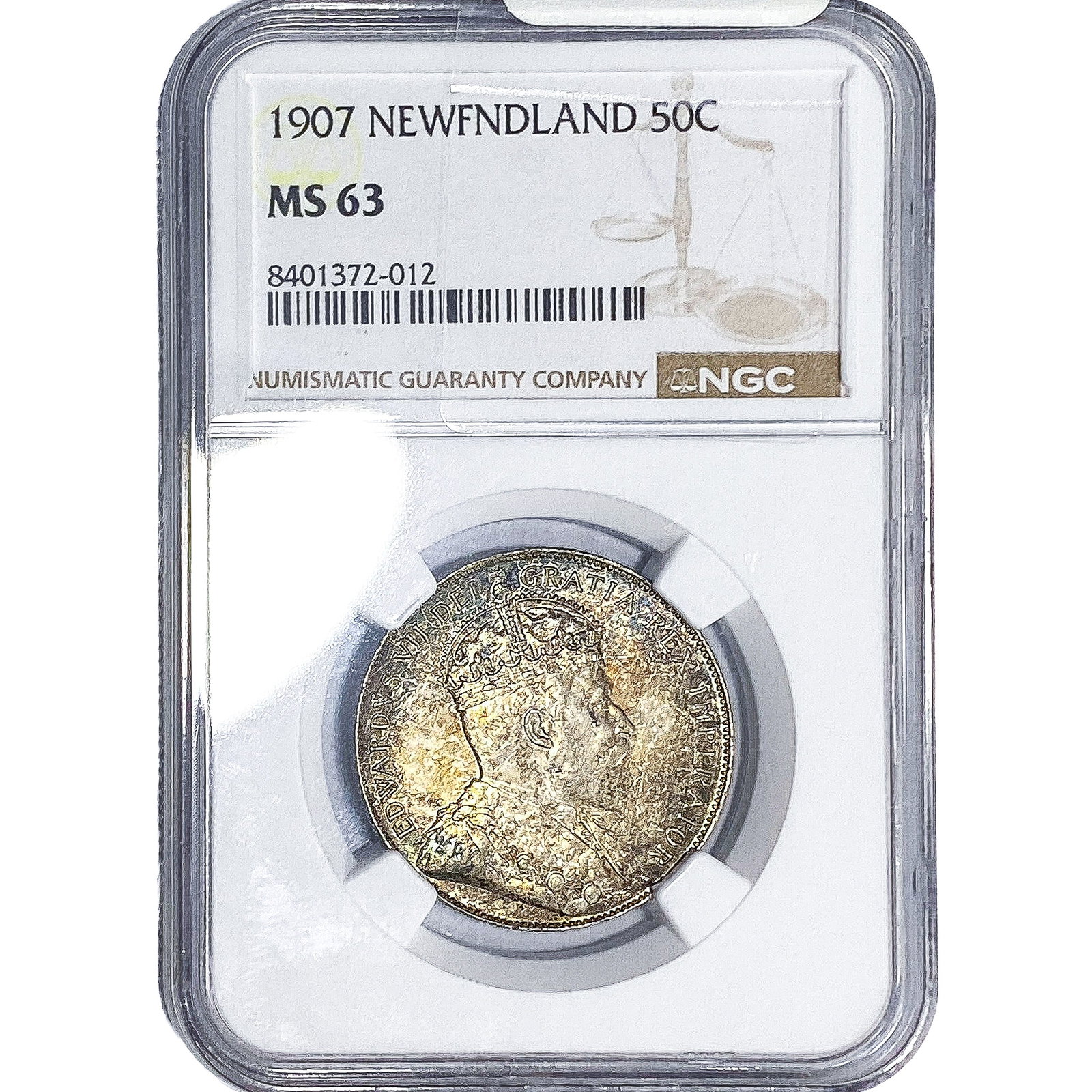 1907 Newfoundland Silver 50C NGC MS63 (1 of 4)