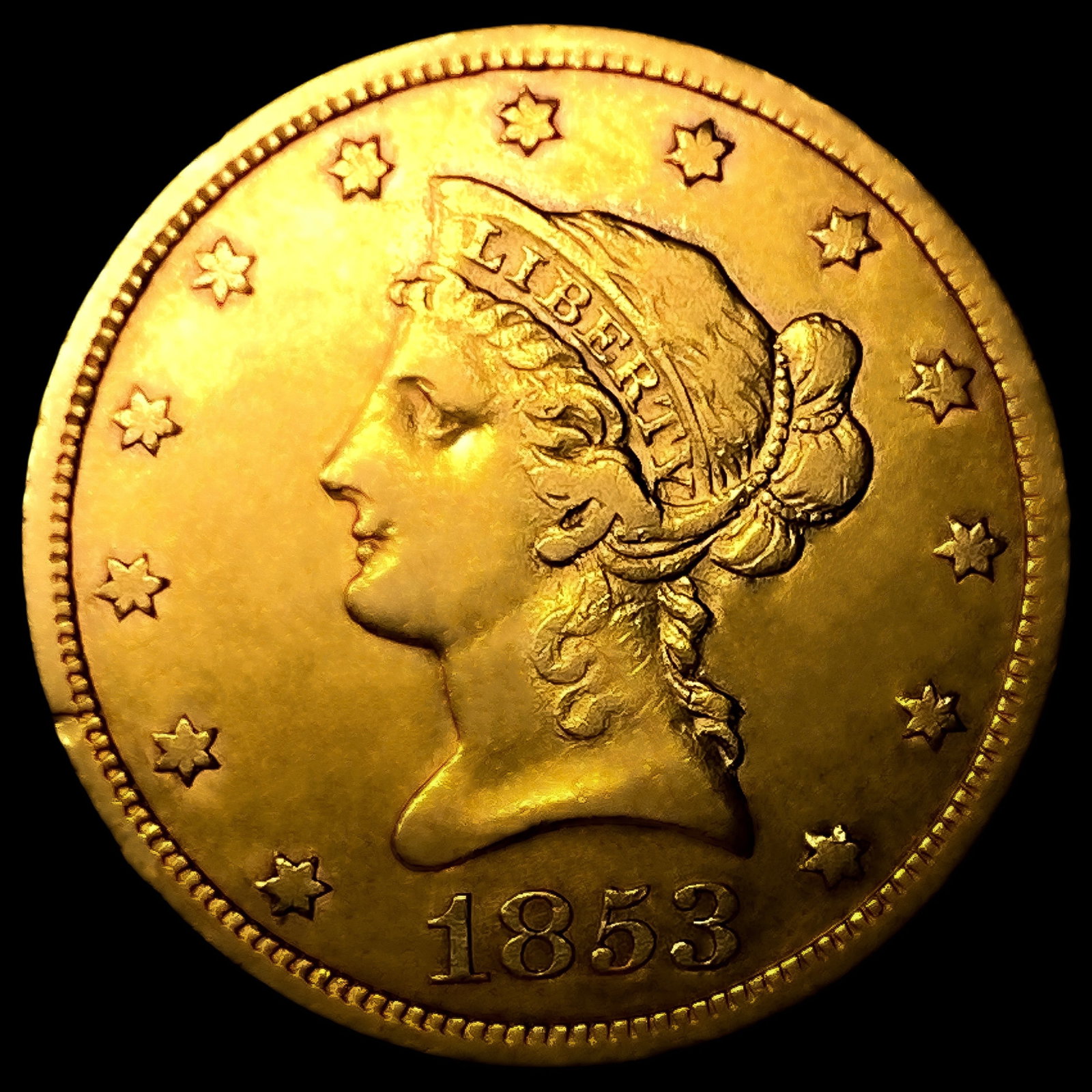 1853 $10 Gold Eagle: 1853 $10 Gold Eagle