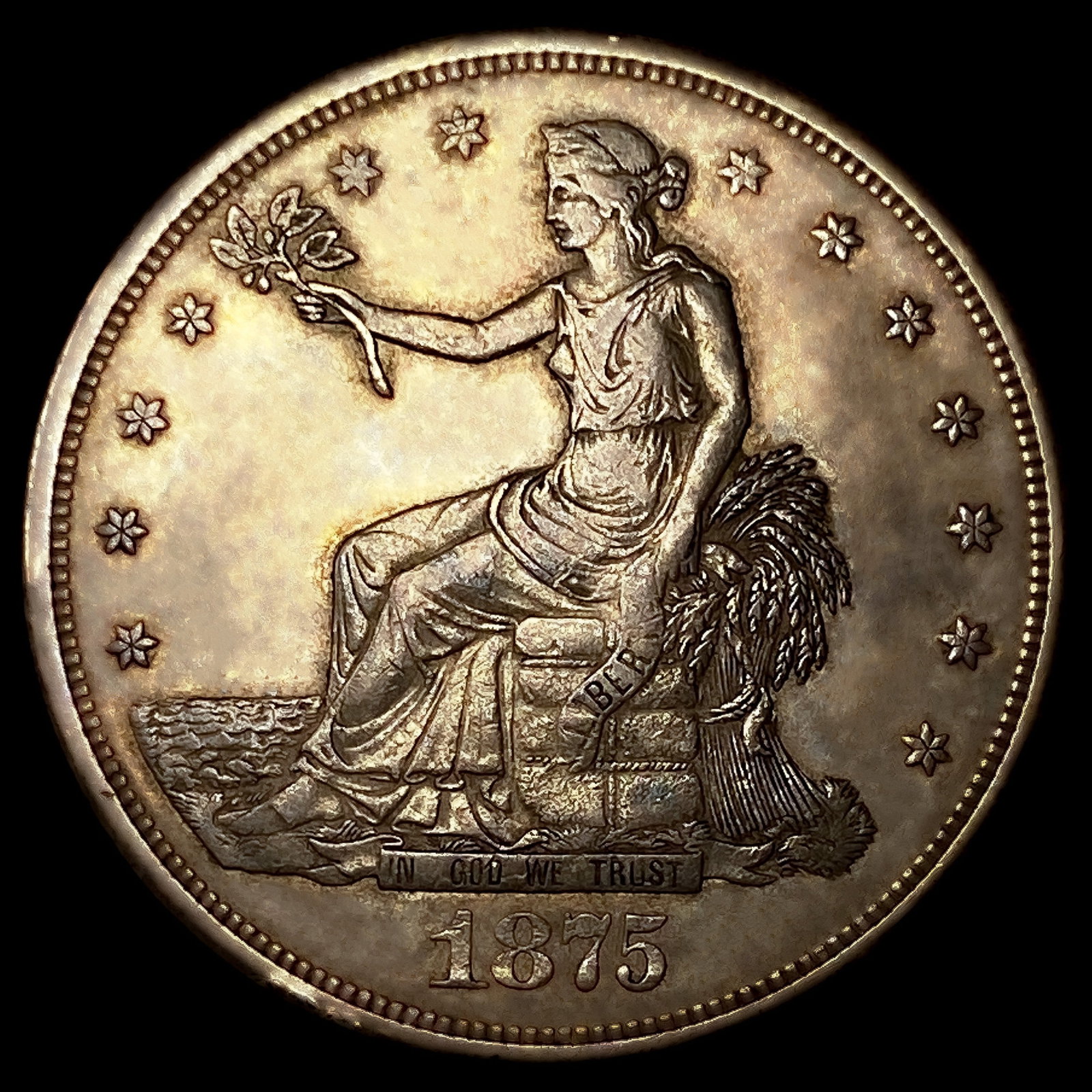 1875-CC Silver Trade Dollar (1 of 2)