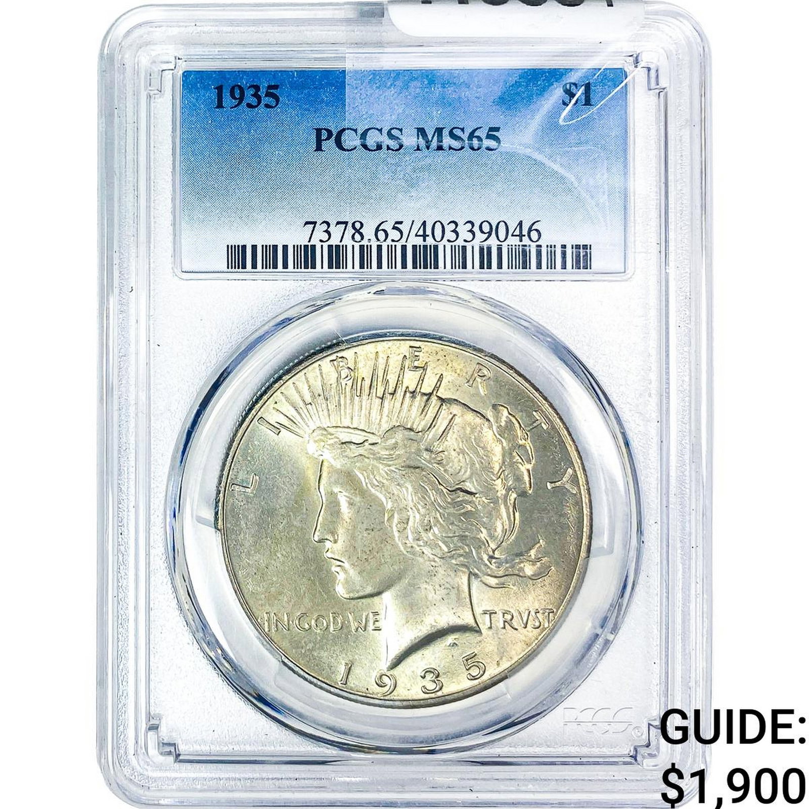 1935 Silver Peace Dollar PCGS MS65 (1 of 4)