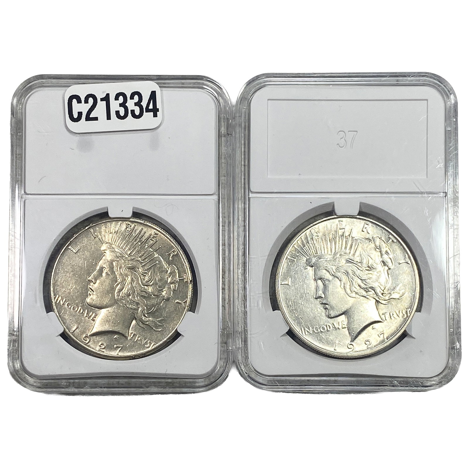 [2 Coins] 1927 Silver Peace Dollar (1 of 2)