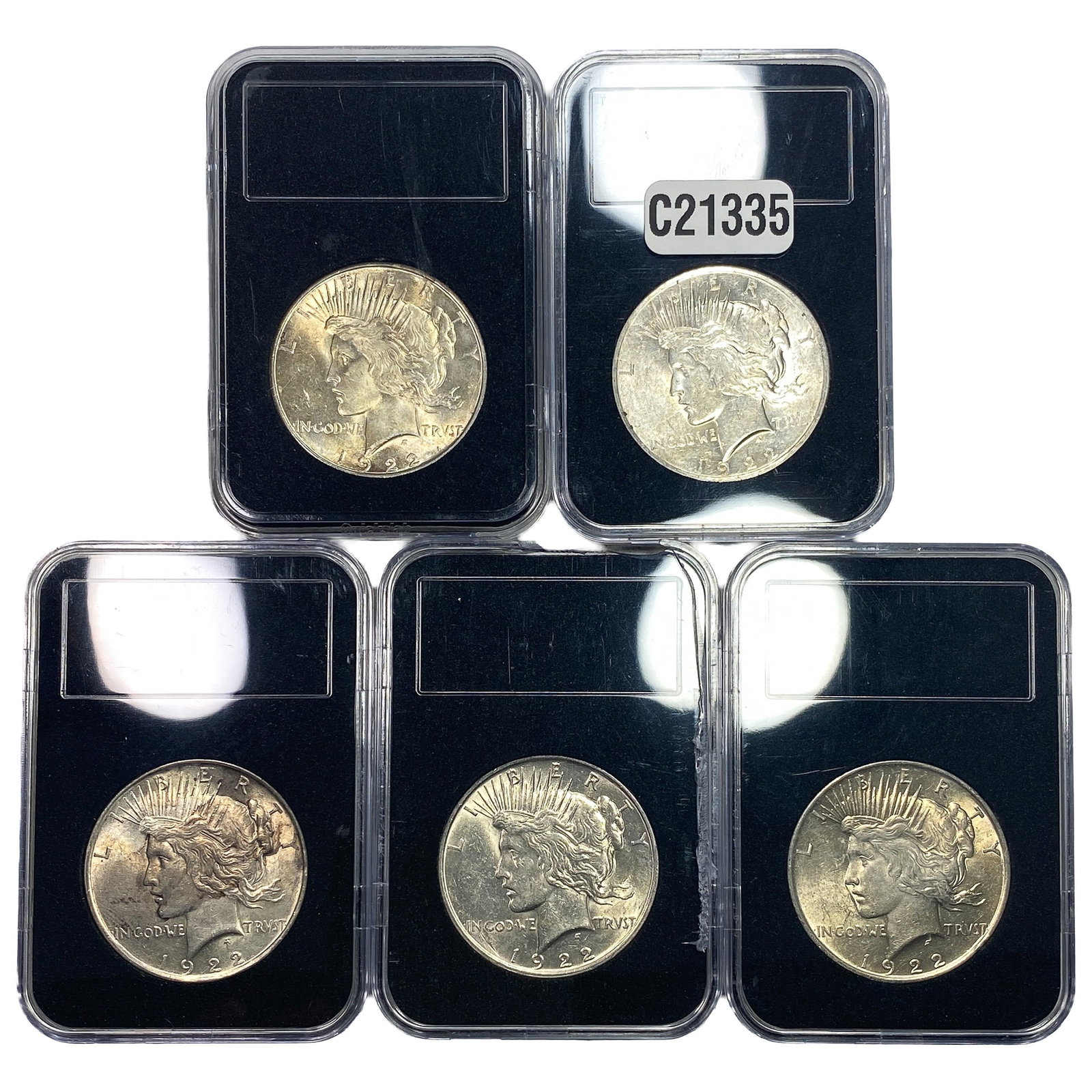 [5 Coins] 1922 Silver Peace Dollar (1 of 2)