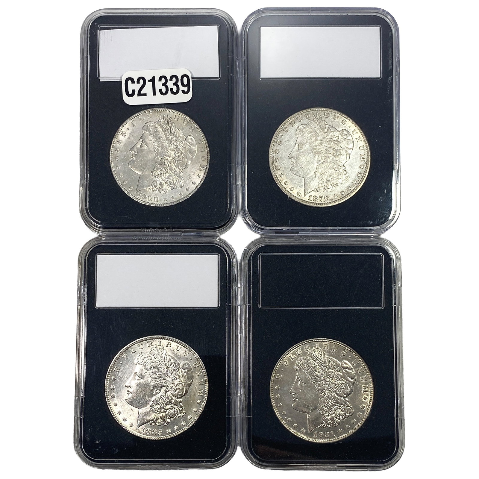 [4 Coins] 1879-1921 Morgan Silver Dollar: [4 Coins] 1879-1921 Morgan Silver Dollar