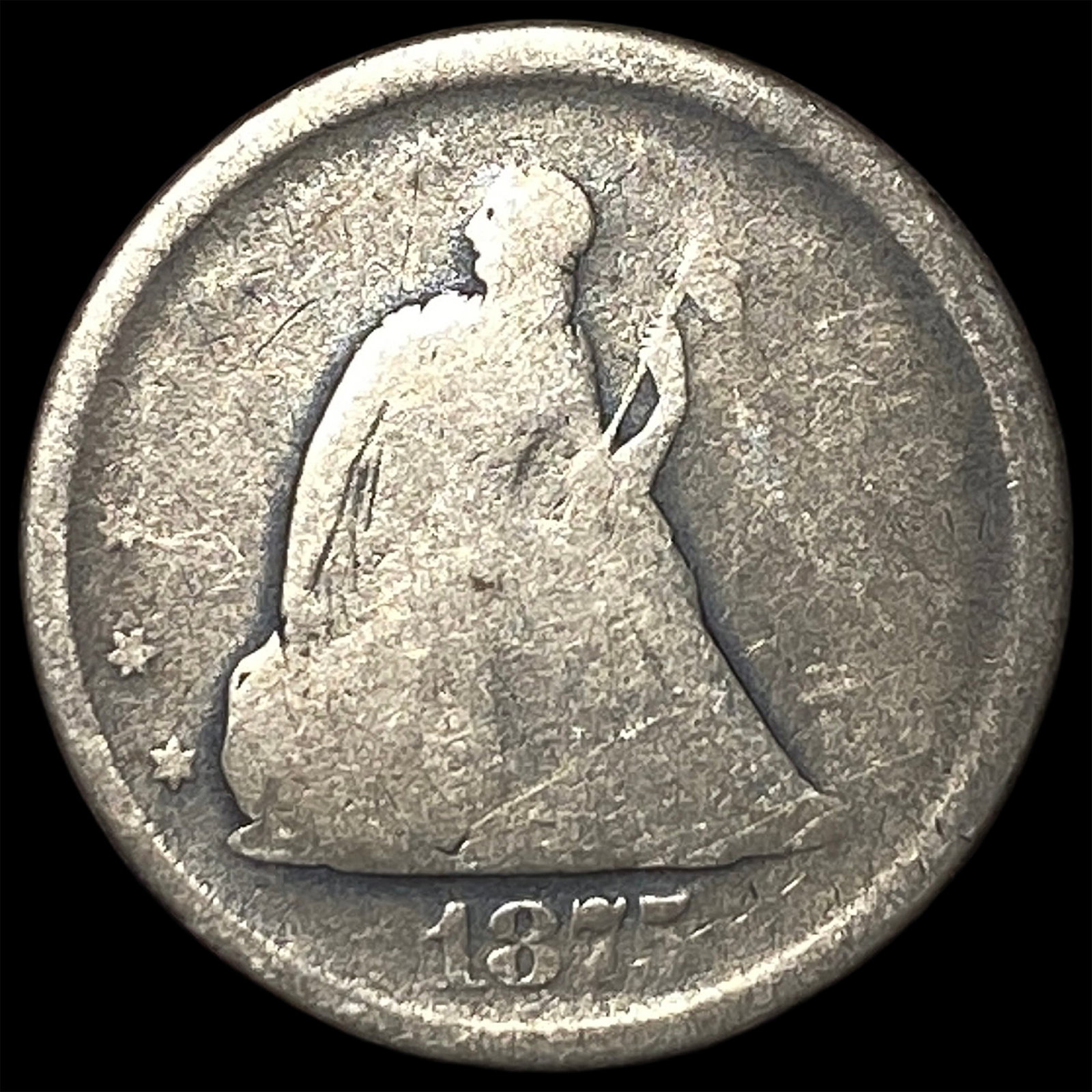1875-S Silver Twenty-Cent Piece LIGHTLY CIRCULATED (1 of 2)