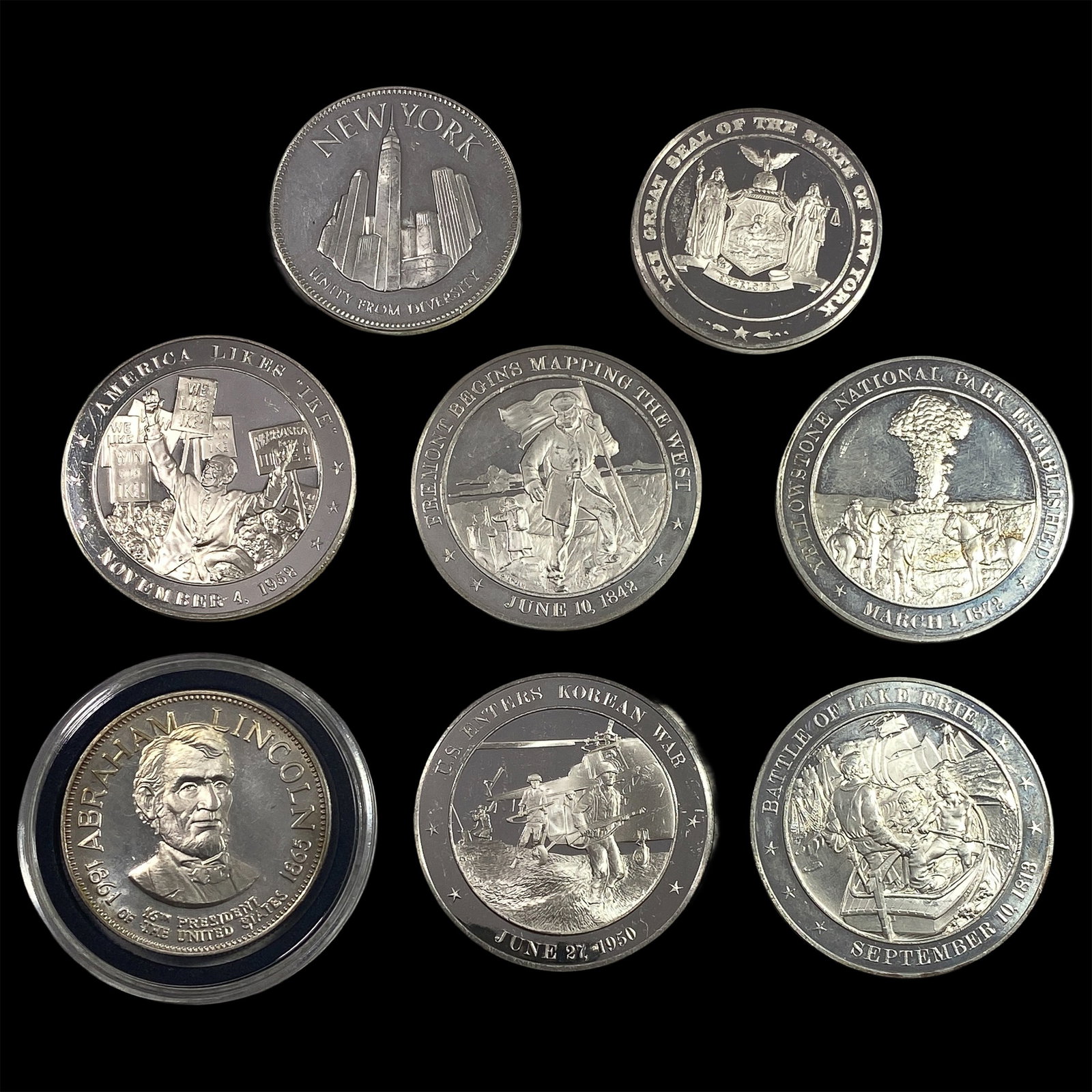 8 U.S. Silver Coins 1 Troy oz (1 of 2)
