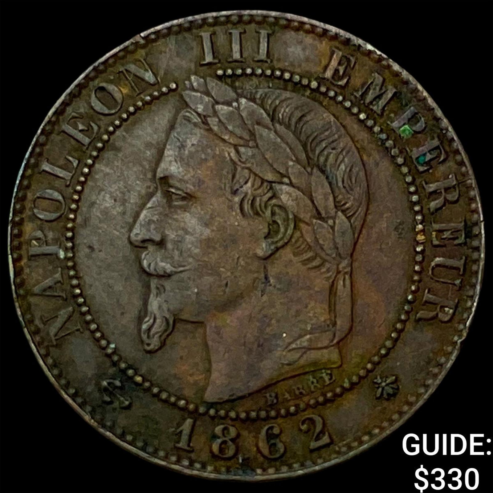 1862 France Bronze 1 Centime (1 of 2)