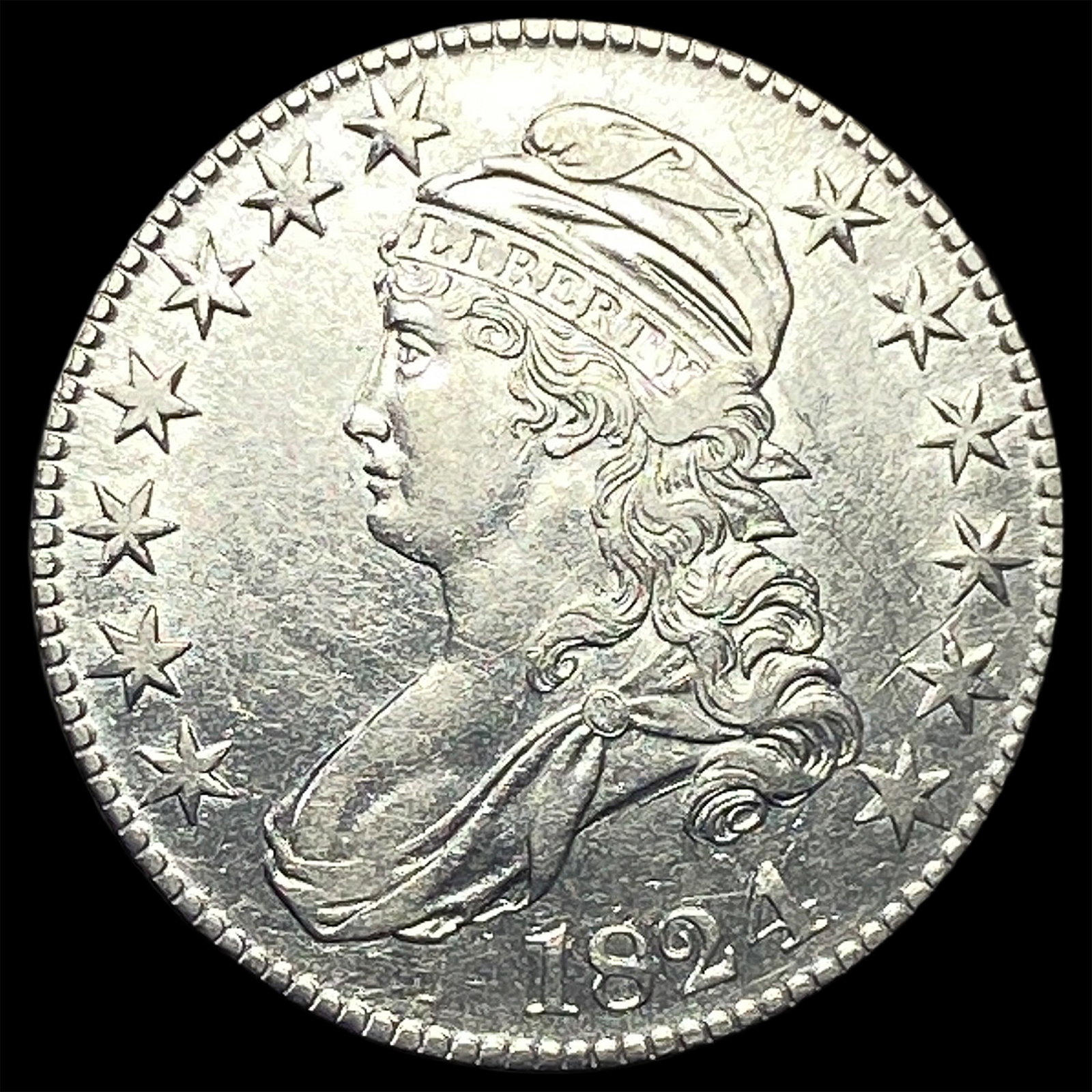 1824 Capped Bust Half Dollar (1 of 2)