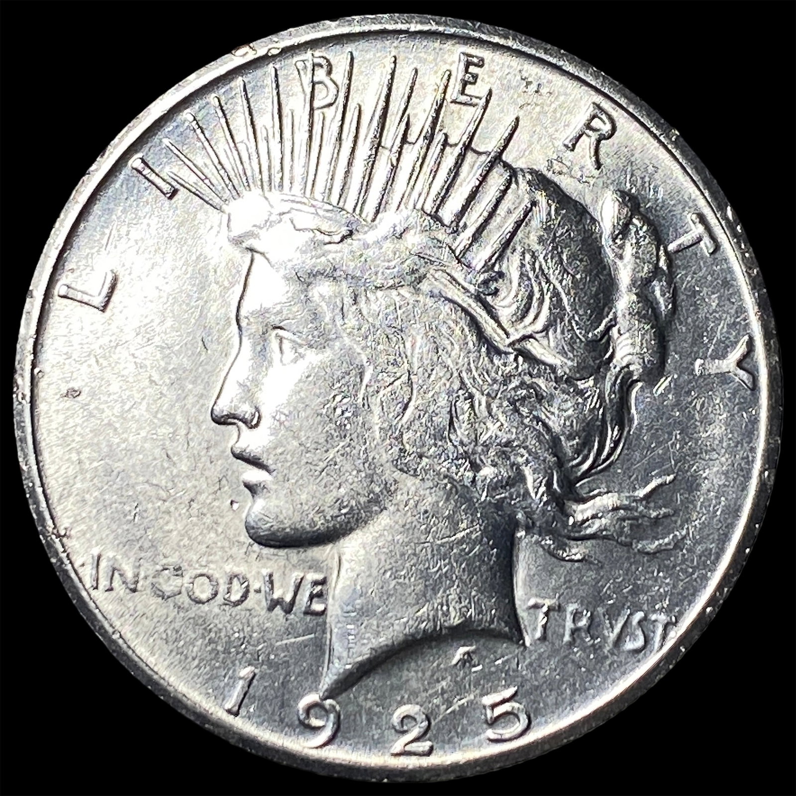 1925-S Silver Peace Dollar CLOSELY UNCIRCULATED (1 of 2)