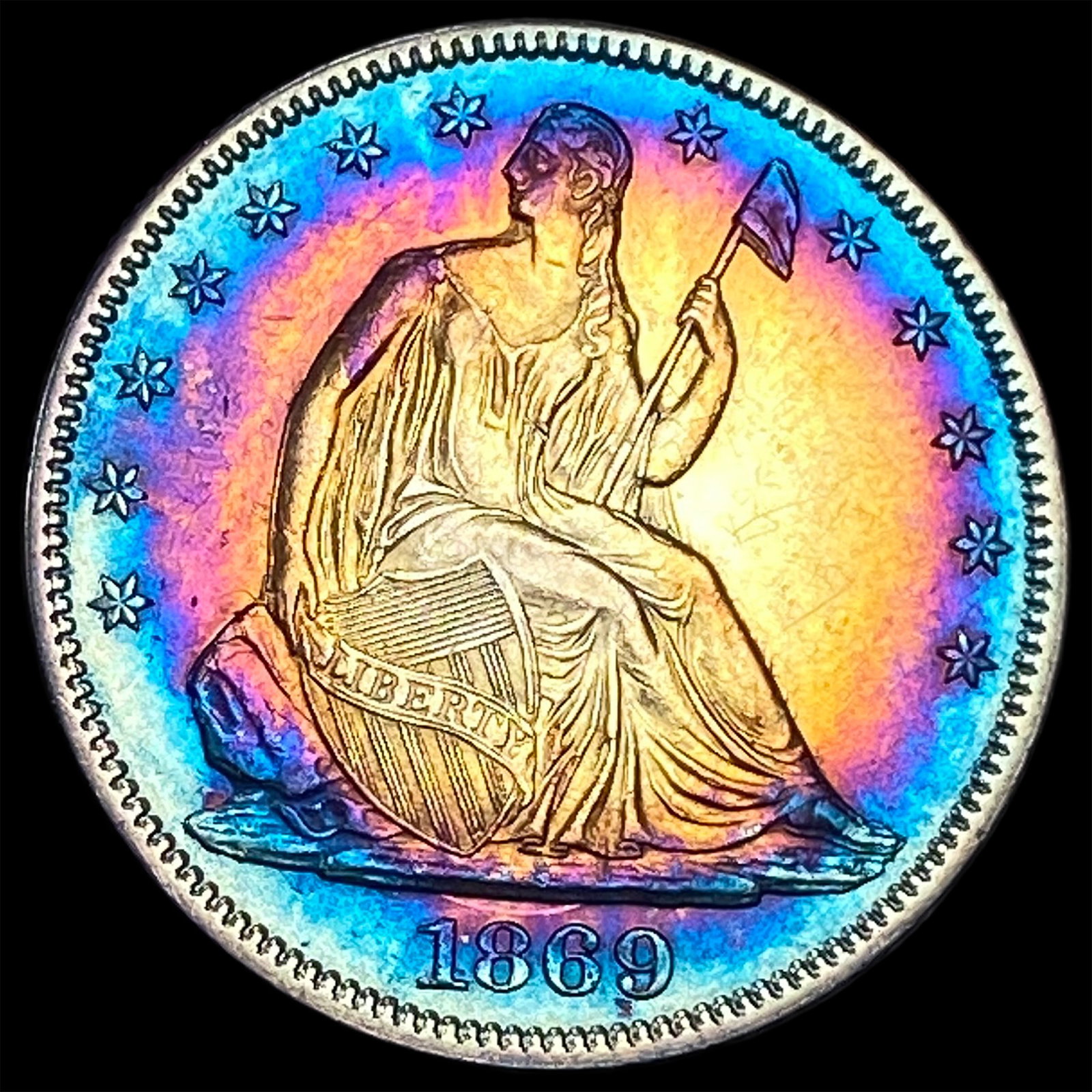 1869 Seated Liberty Half Dollar: 1869 Seated Liberty Half Dollar
