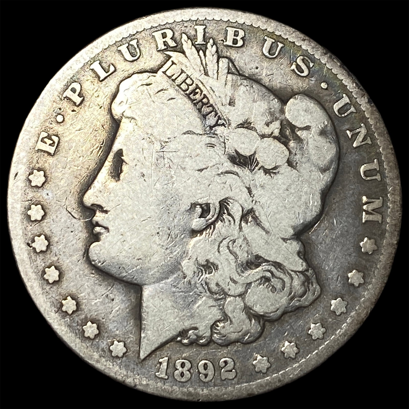 1892-CC Silver Morgan Dollar NICELY CIRCULATED: 1892-CC Silver Morgan Dollar NICELY CIRCULATED