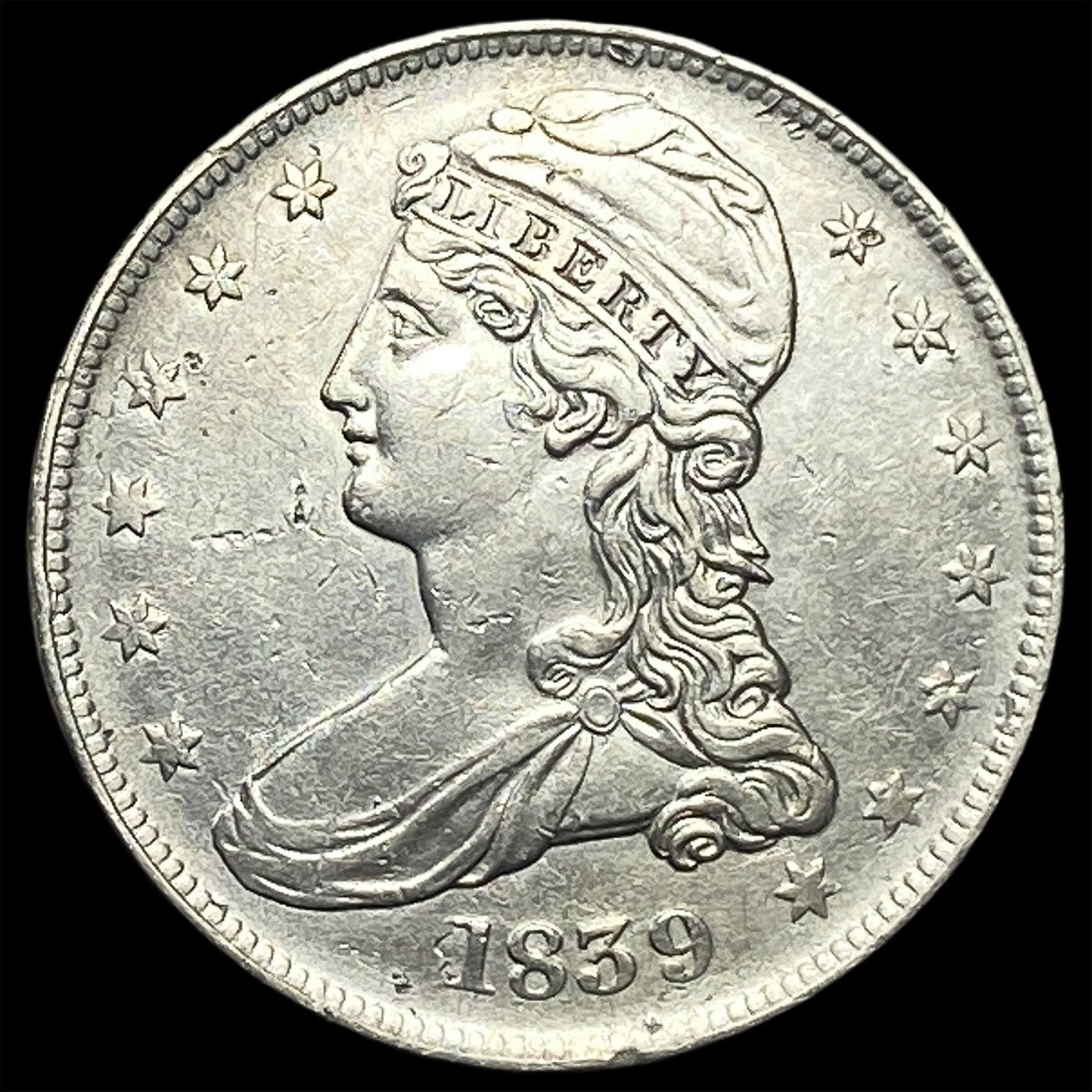 1839 Capped Bust Half Dollar: 1839 Capped Bust Half Dollar