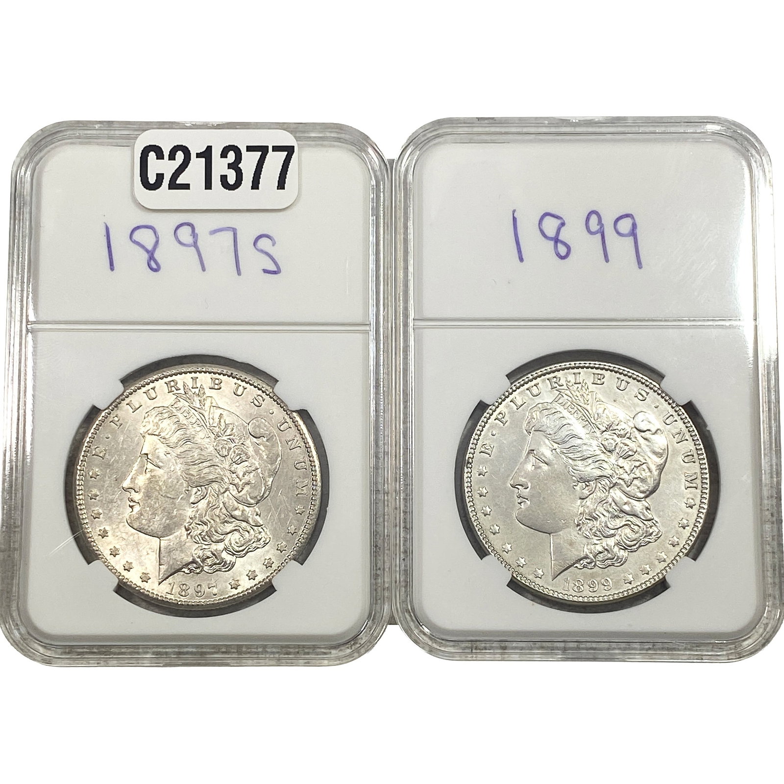 [2 Coins] 1897-1899 Morgan Silver Dollar (1 of 2)