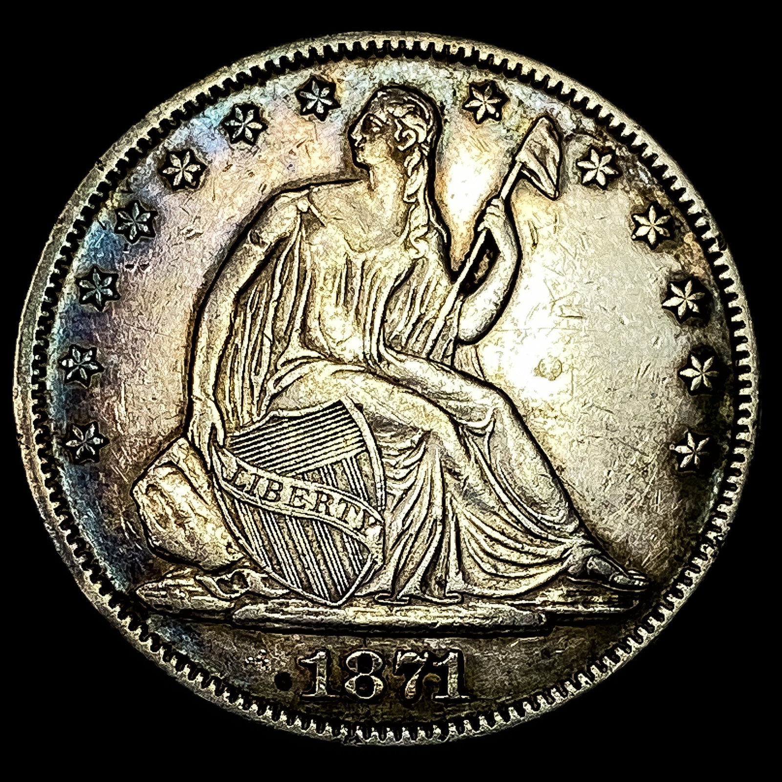 1871 Seated Liberty Half Dollar: 1871 Seated Liberty Half Dollar
