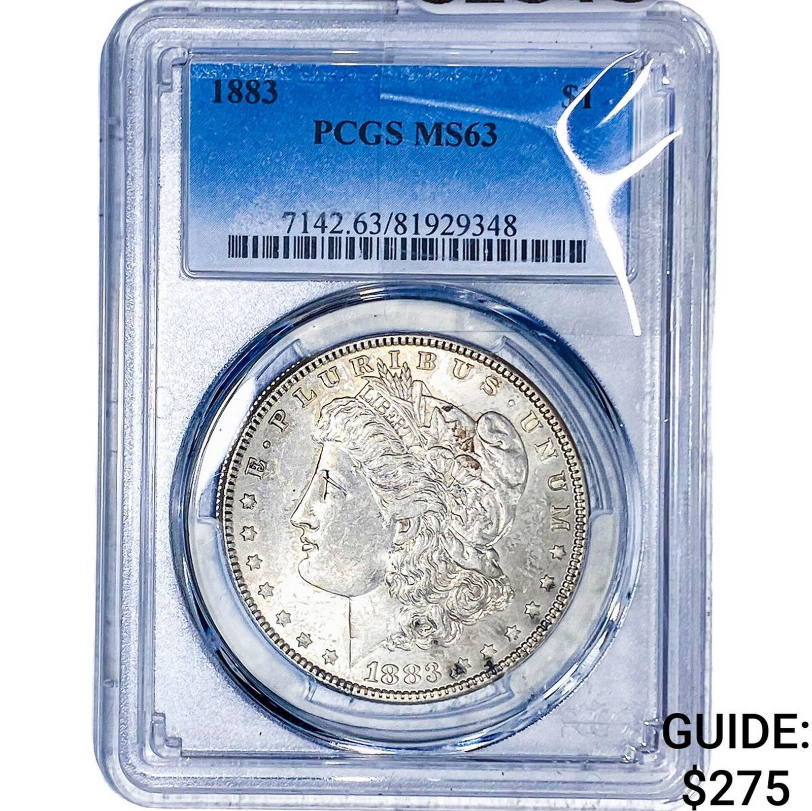 1883 Morgan Silver Dollar PCGS MS63: 1883 Morgan Silver Dollar PCGS MS63