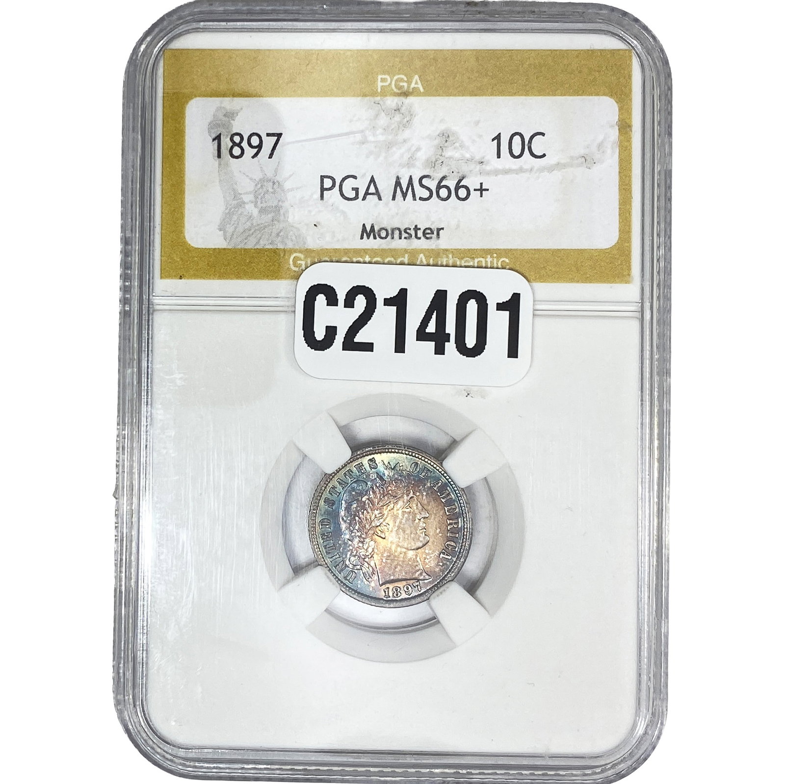 1897 Barber Dime PGA MS66+ Monster (1 of 2)