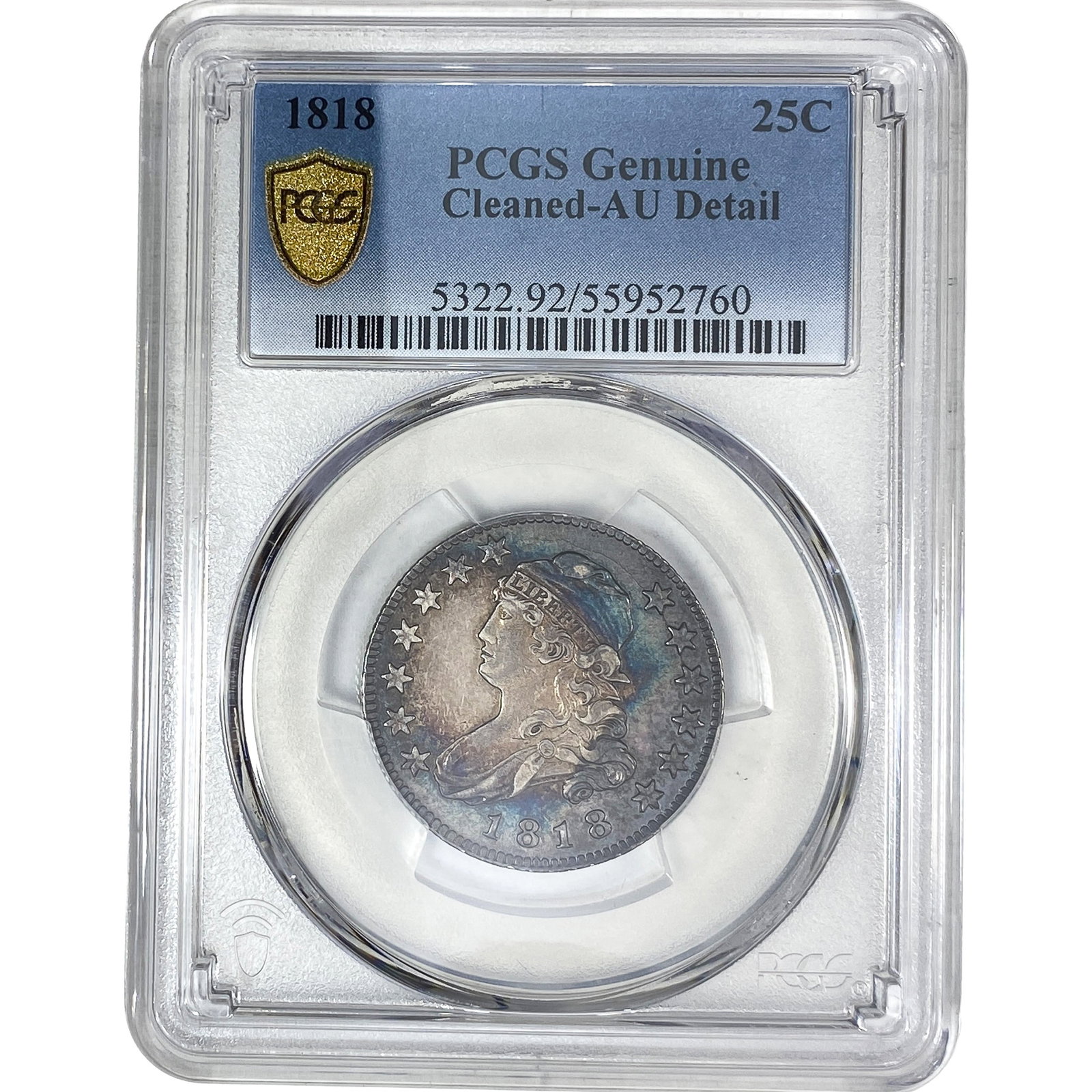 1818 Capped Bust Quarter PCGS Genuine (1 of 2)