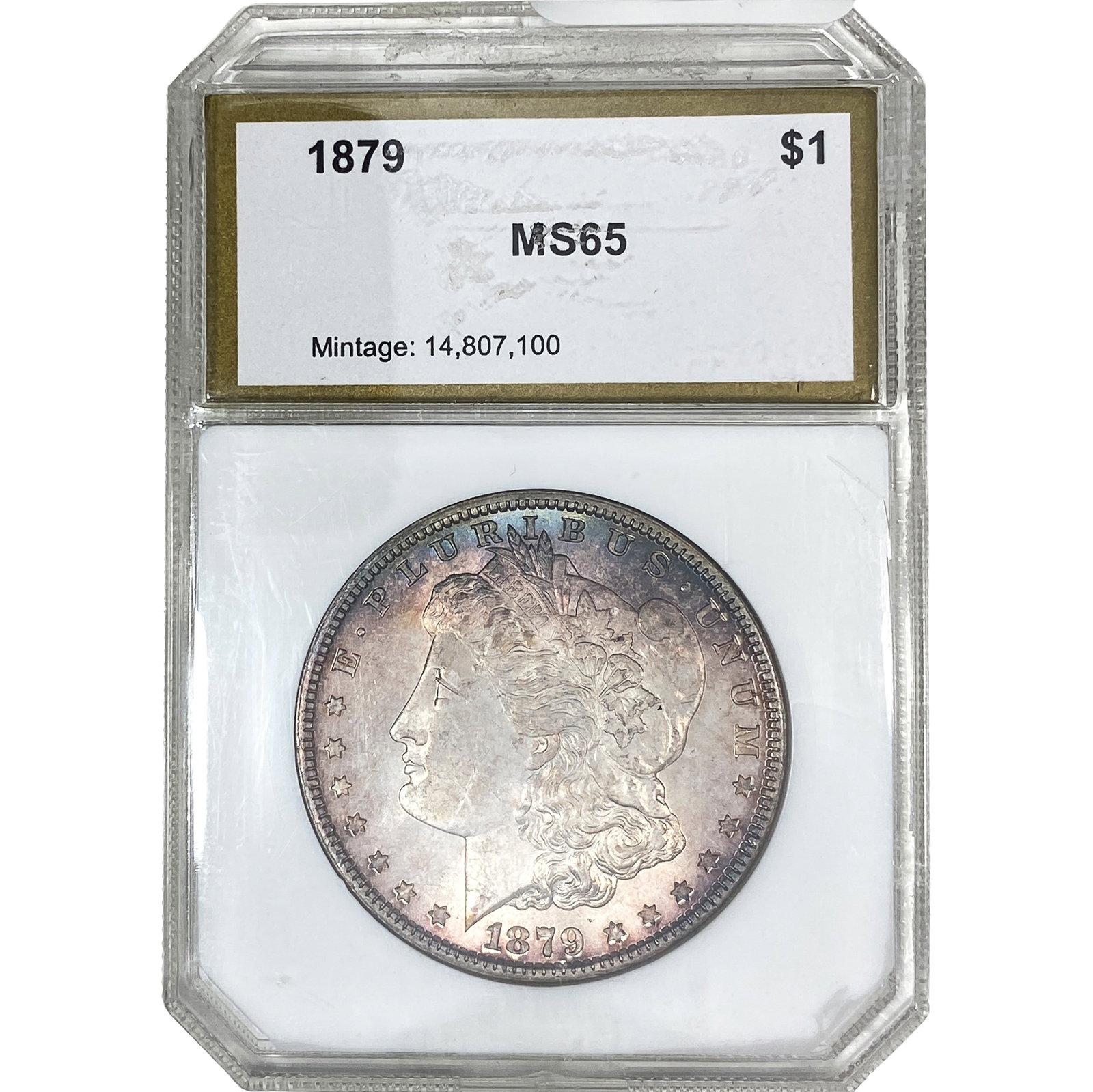 1879 Morgan Silver Dollar PCI MS65: 1879 Morgan Silver Dollar PCI MS65