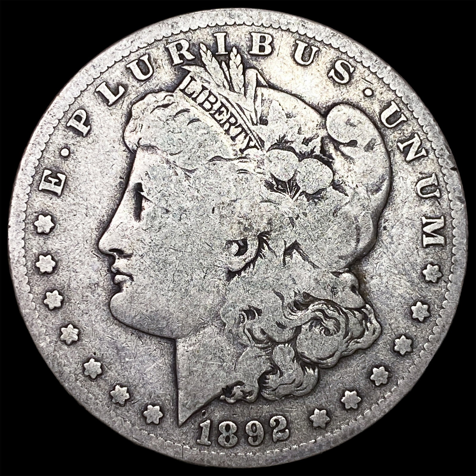 1892-S Silver Morgan Dollar LIGHTLY CIRCULATED (1 of 2)