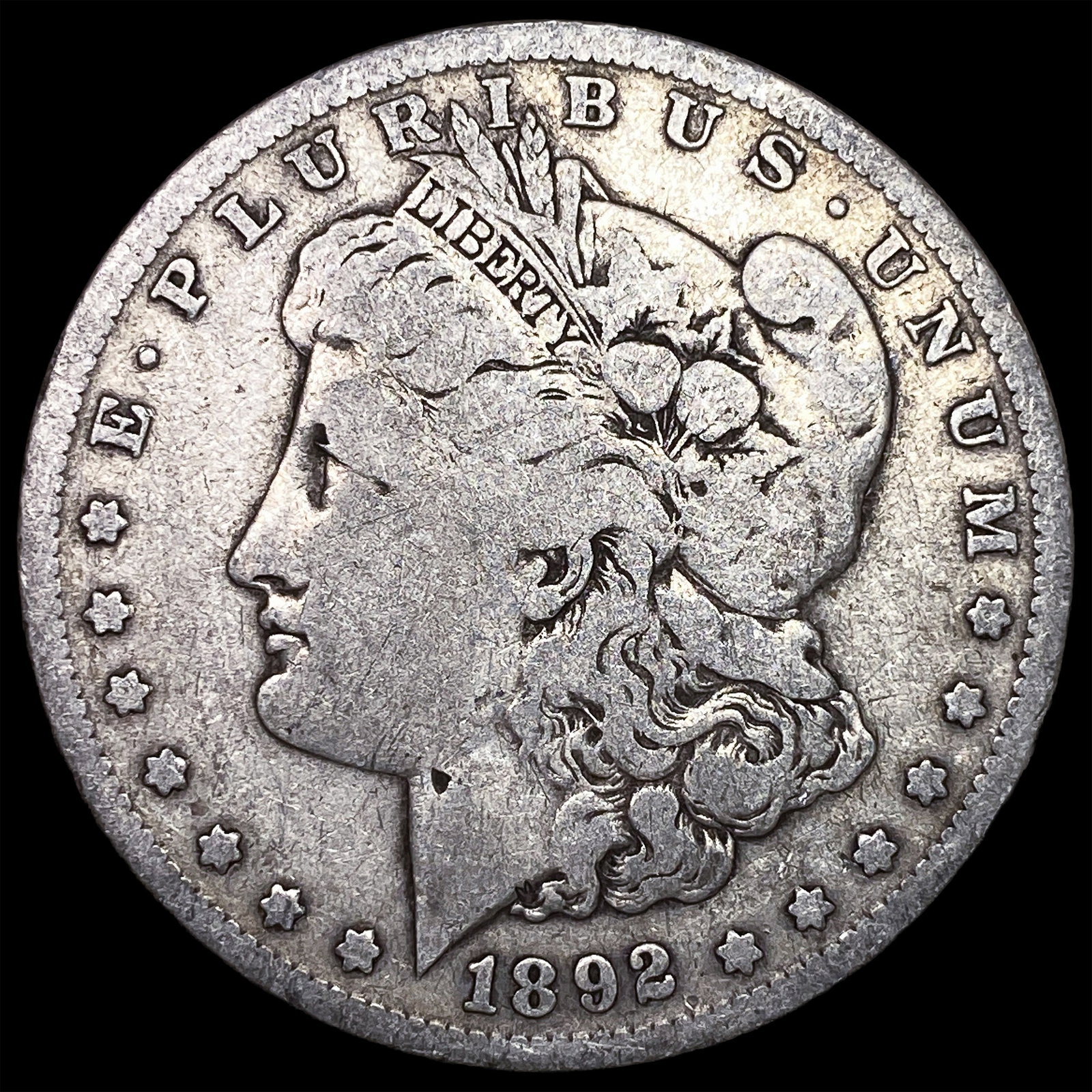 1892-S Silver Morgan Dollar NICELY CIRCULATED: 1892-S Silver Morgan Dollar NICELY CIRCULATED