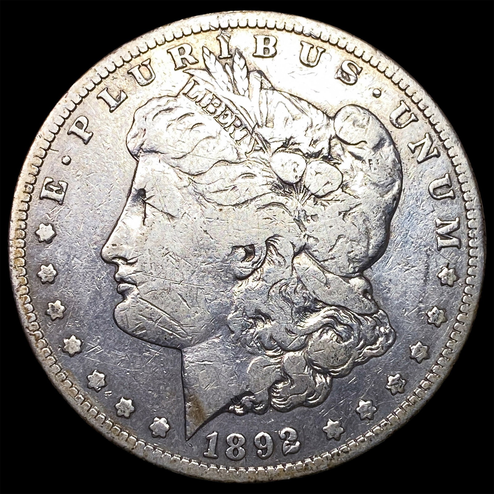 1892-S Silver Morgan Dollar LIGHTLY CIRCULATED: 1892-S Silver Morgan Dollar LIGHTLY CIRCULATED