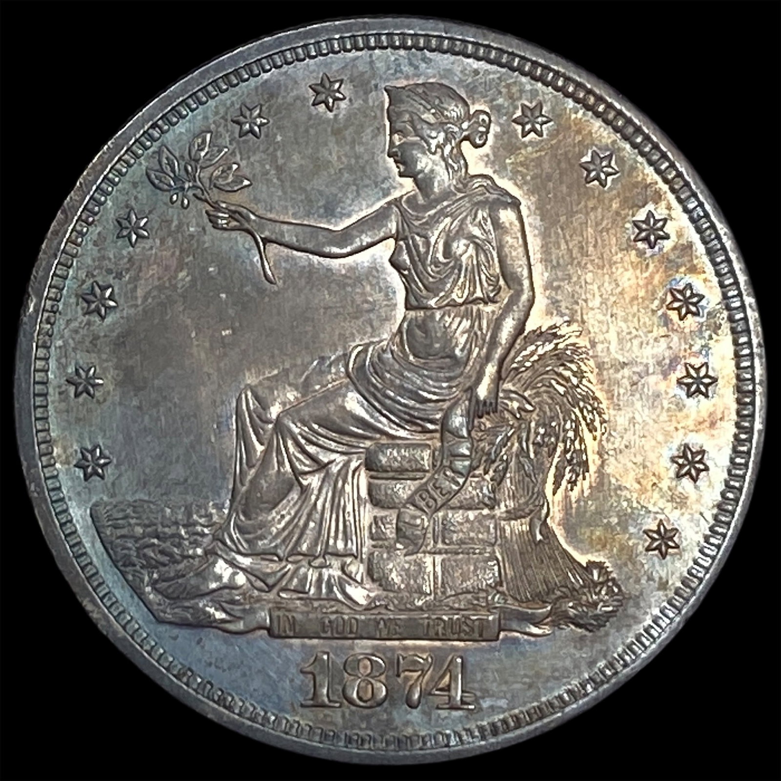 1874 Silver Trade Dollar (1 of 2)