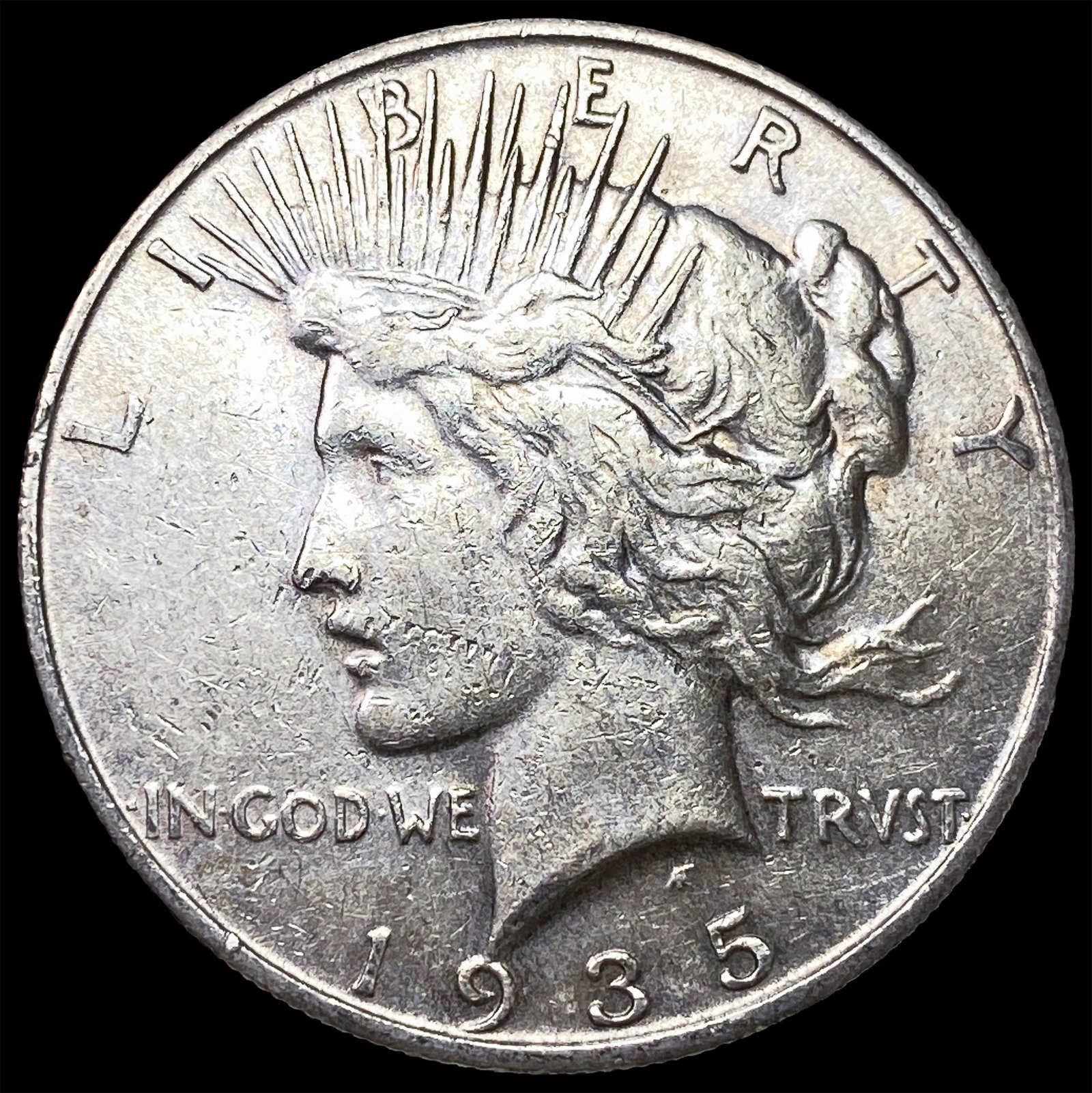 1935-S Silver Peace Dollar CLOSELY UNCIRCULATED: 1935-S Silver Peace Dollar CLOSELY UNCIRCULATED