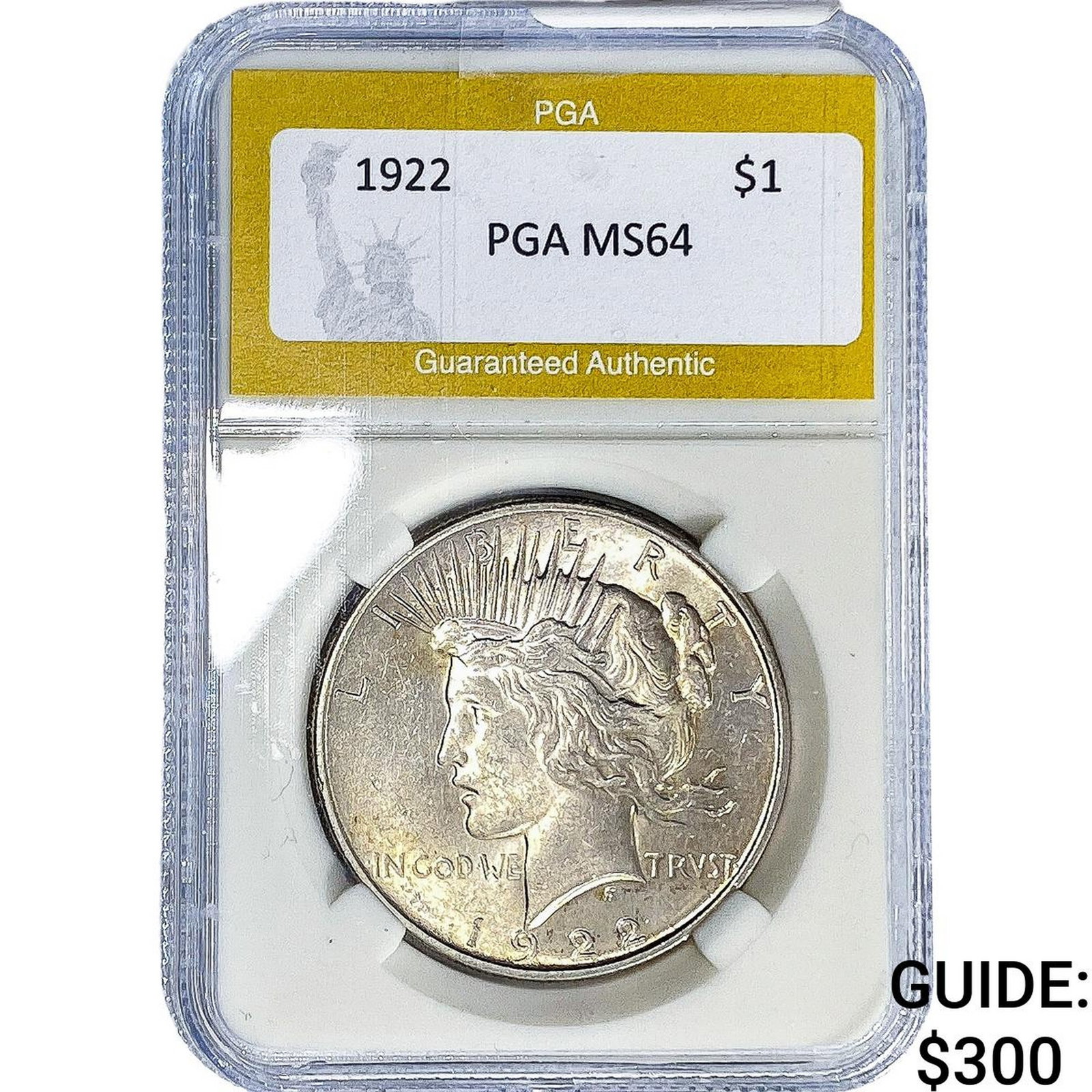 1922 Silver Peace Dollar PGA MS64 (1 of 2)