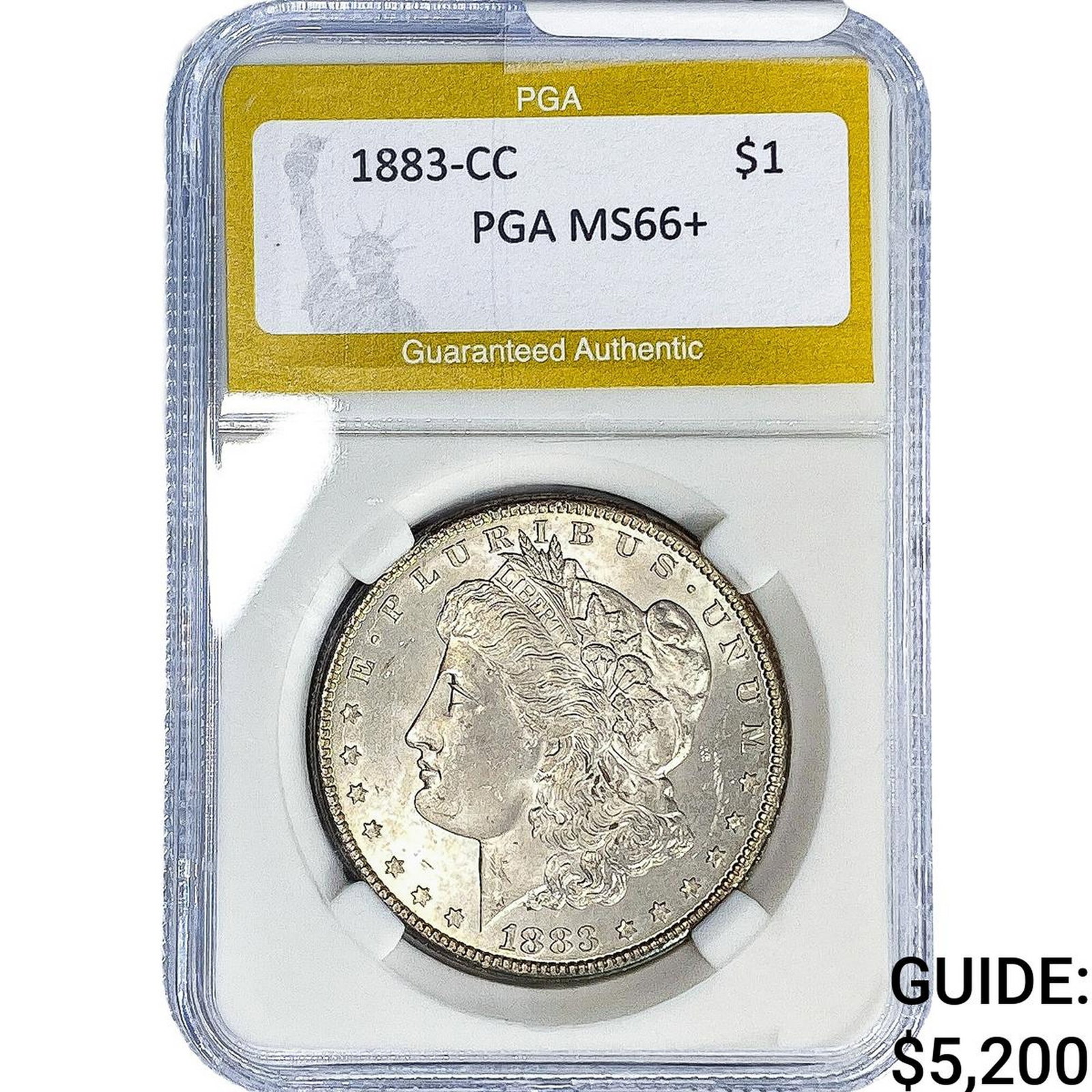 1883-CC Morgan Silver Dollar PGA MS66+ (1 of 2)