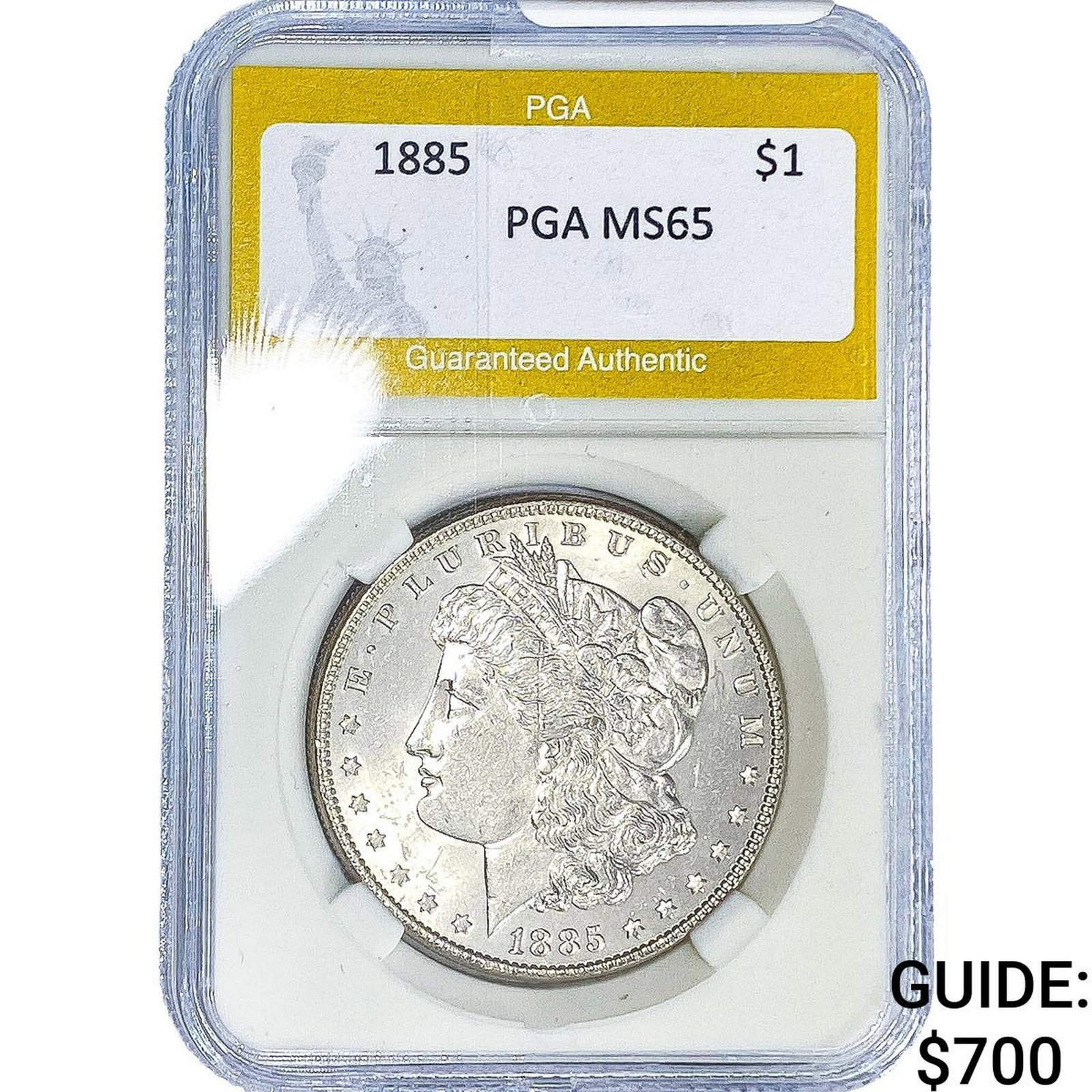 1885 Morgan Silver Dollar PGA MS65 (1 of 2)