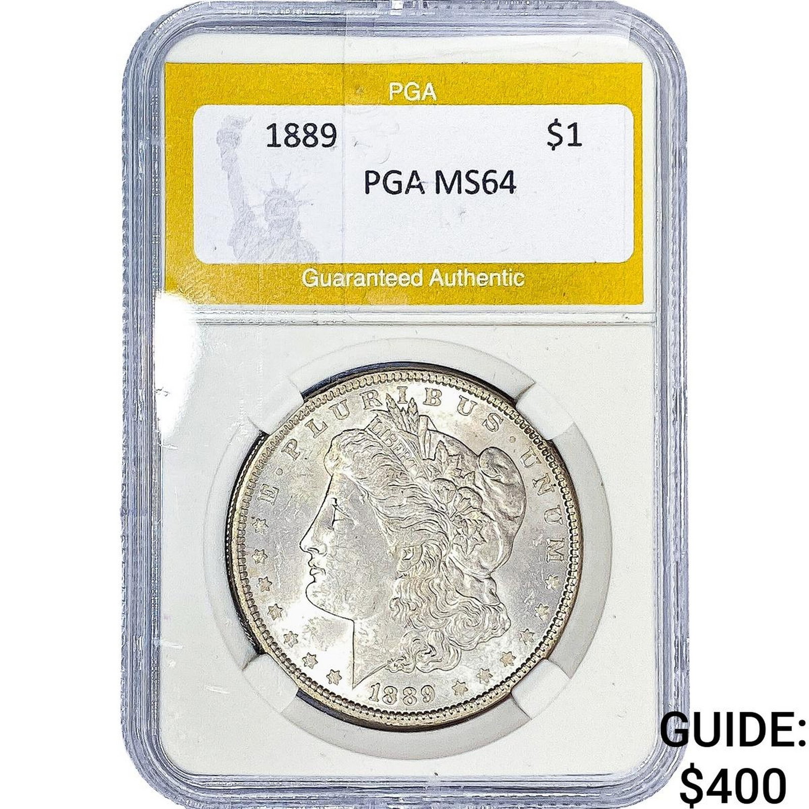 1889 Morgan Silver Dollar PGA MS64: 1889 Morgan Silver Dollar PGA MS64
