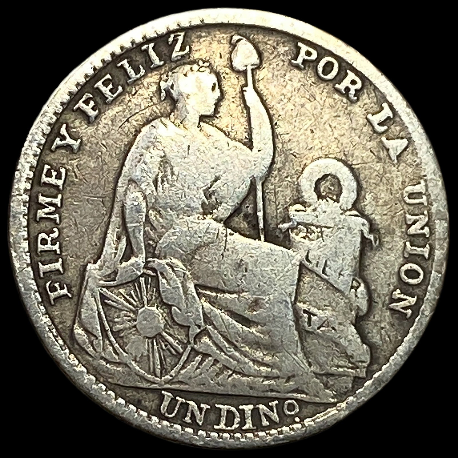 1910FG Peru Silver Dinero (1 of 2)
