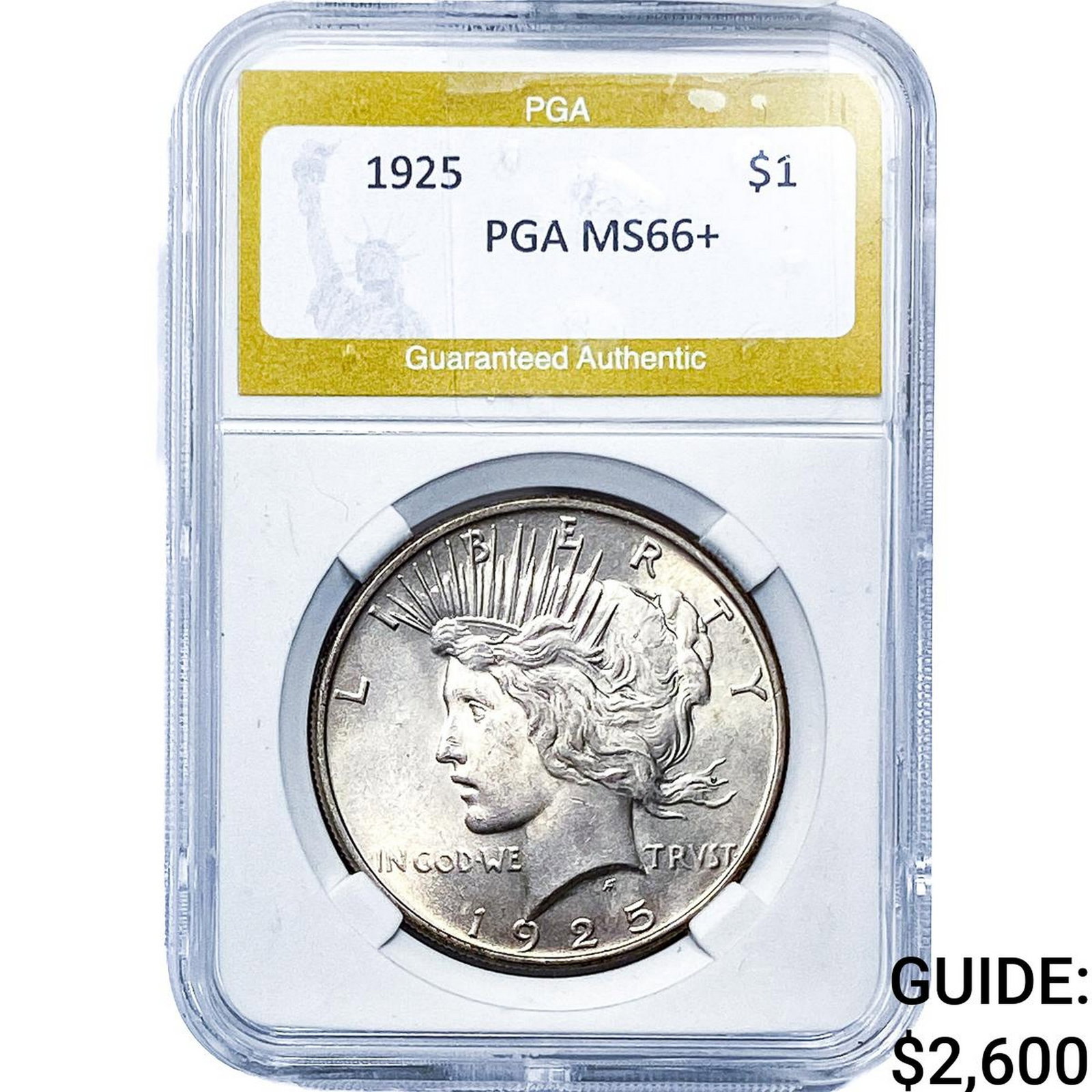1925 Silver Peace Dollar PGA MS66+ (1 of 2)