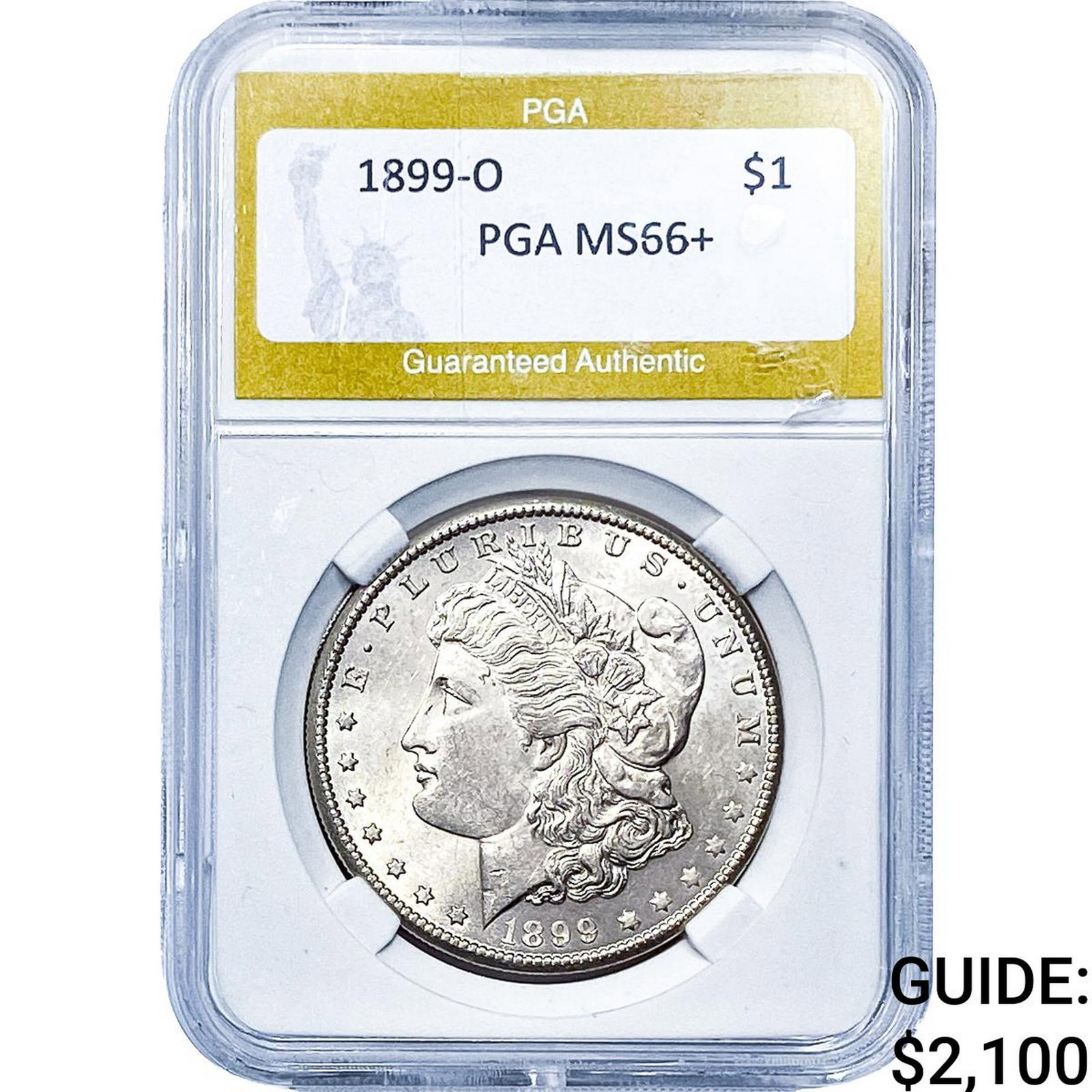 1899-O Morgan Silver Dollar PGA MS66+: 1899-O Morgan Silver Dollar PGA MS66+