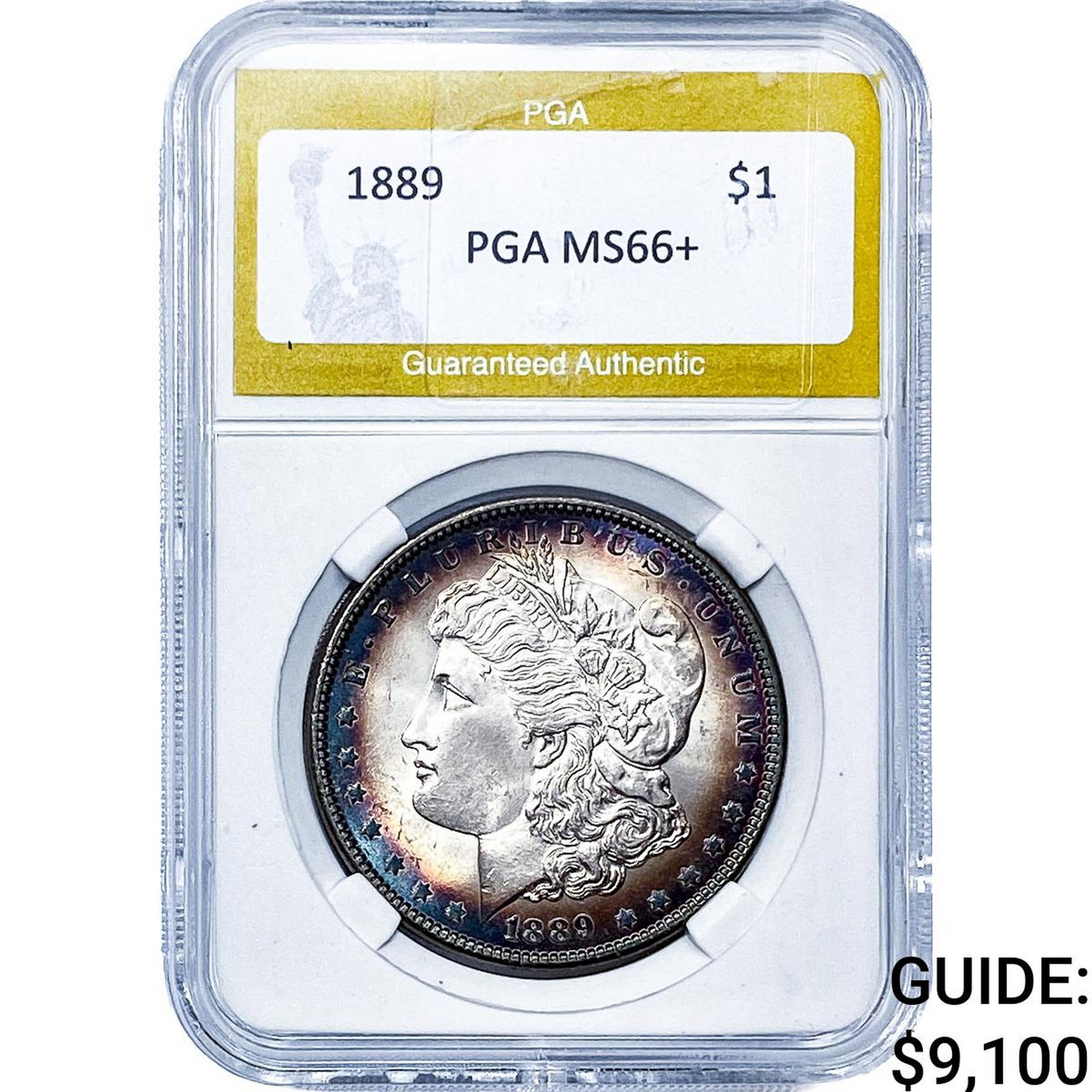 1889 Morgan Silver Dollar PGA MS66+: 1889 Morgan Silver Dollar PGA MS66+