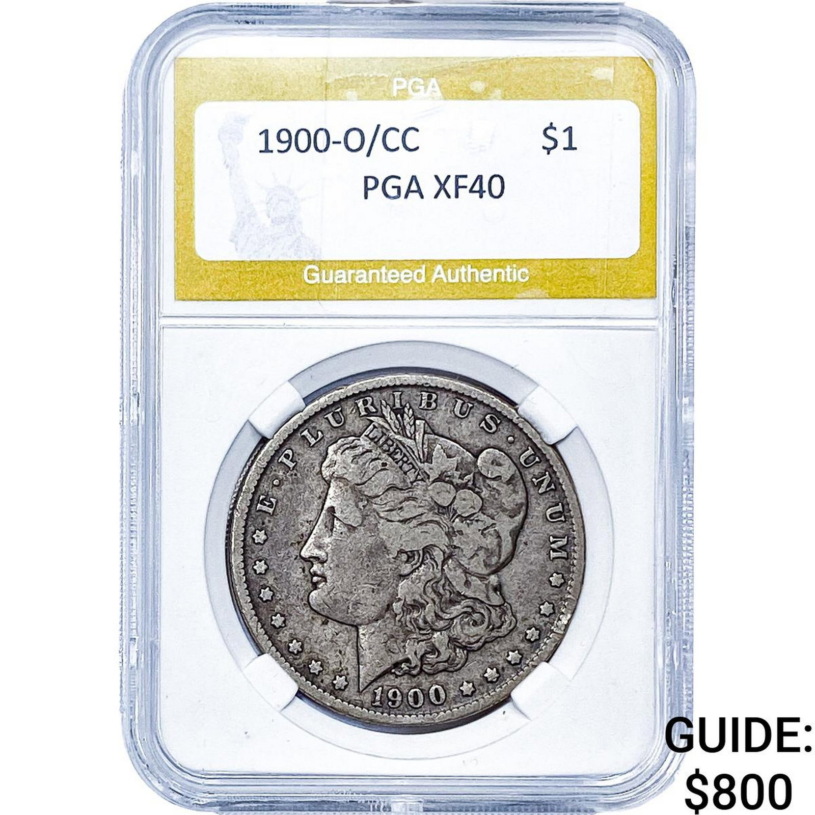 1900-O/CC Morgan Silver Dollar PGA XF40: 1900-O/CC Morgan Silver Dollar PGA XF40