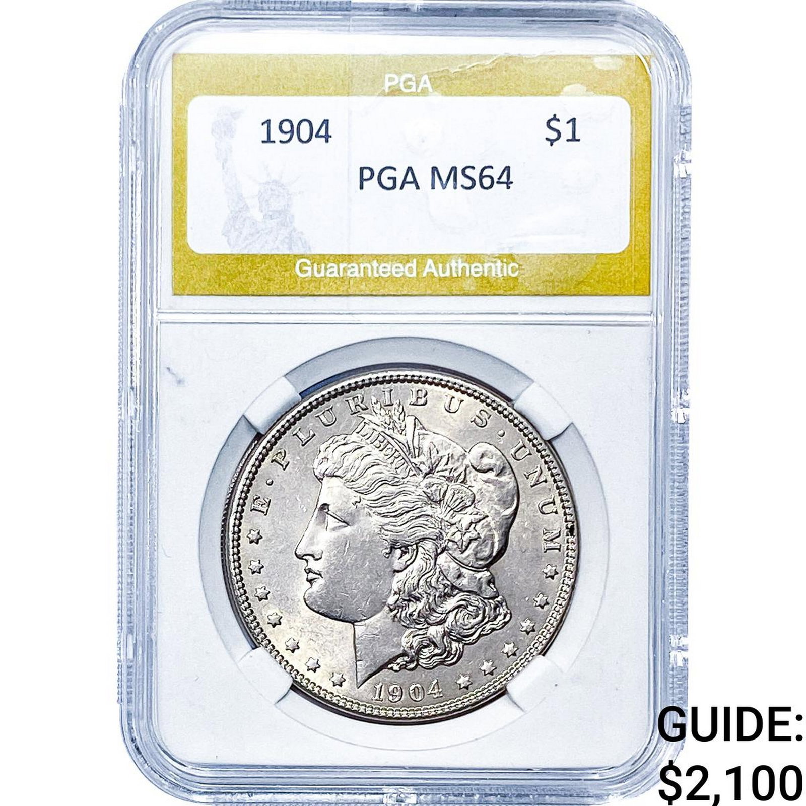 1904 Morgan Silver Dollar PGA MS64: 1904 Morgan Silver Dollar PGA MS64