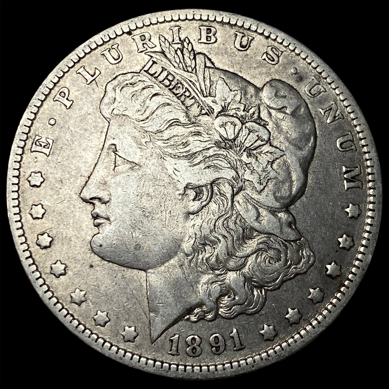 1891-O Silver Morgan Dollar LIGHTLY CIRCULATED: 1891-O Silver Morgan Dollar LIGHTLY CIRCULATED
