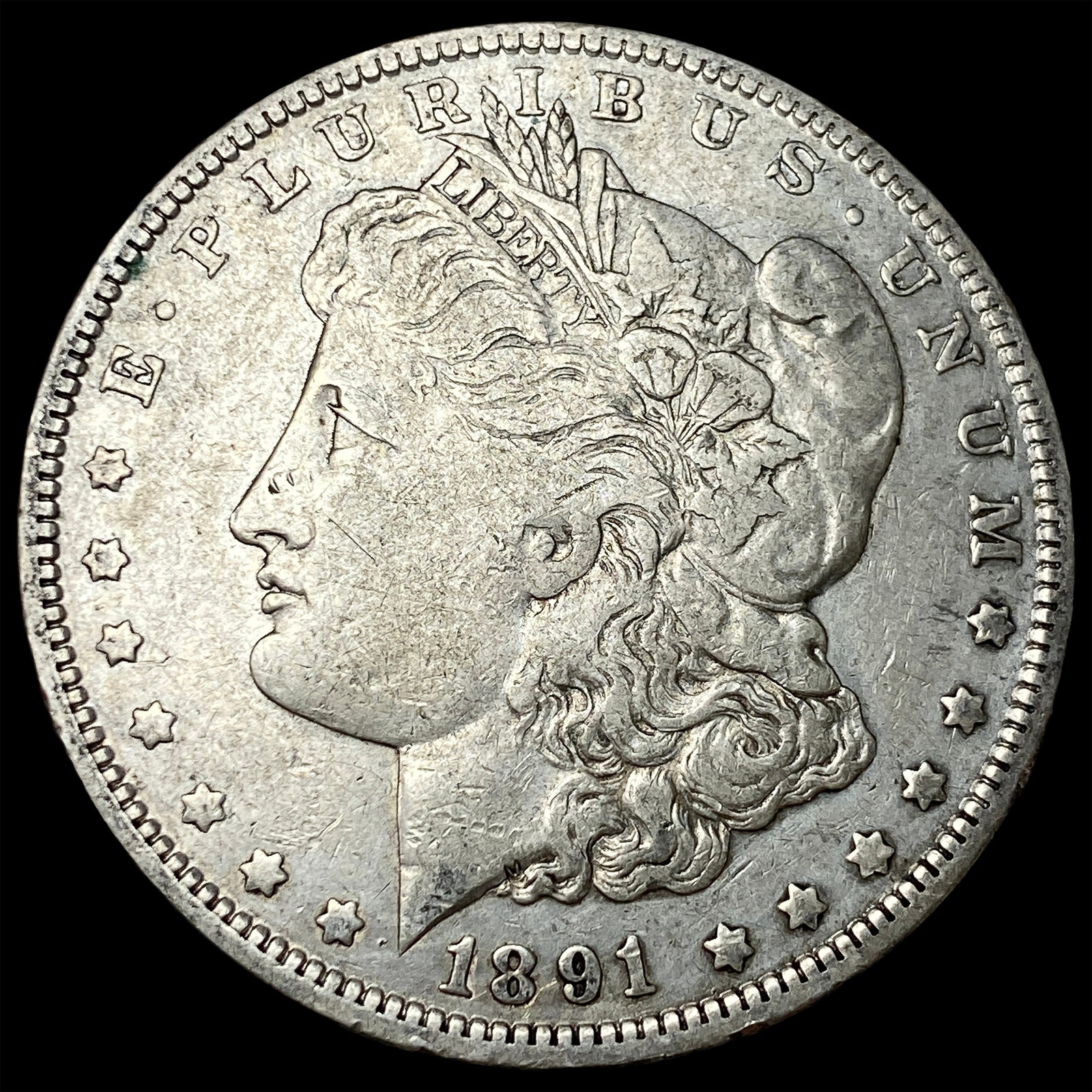 1891-O Silver Morgan Dollar NEARLY UNCIRCULATED: 1891-O Silver Morgan Dollar NEARLY UNCIRCULATED