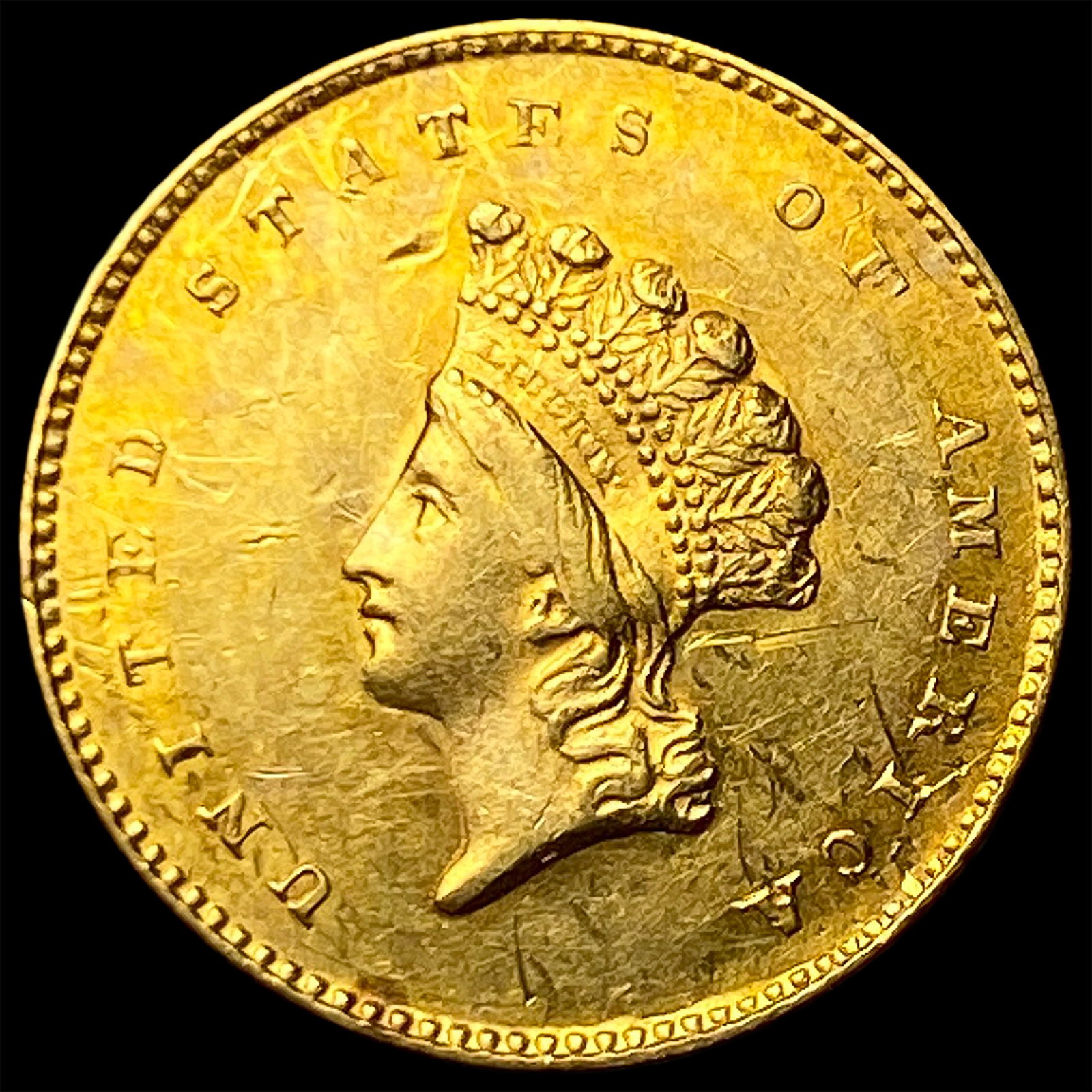 1854 Gold $1 Indian Head Type 2 HIGH GRADE: 1854 Gold $1 Indian Head Type 2 HIGH GRADE