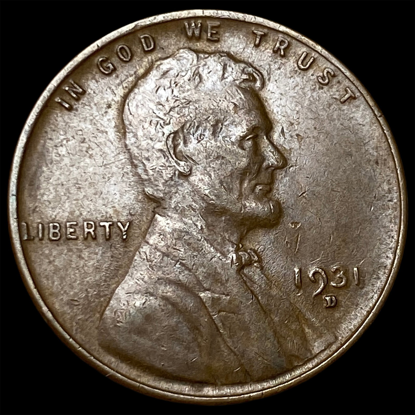 1931-D Lincoln Wheat Cent CHOICE AU (1 of 2)