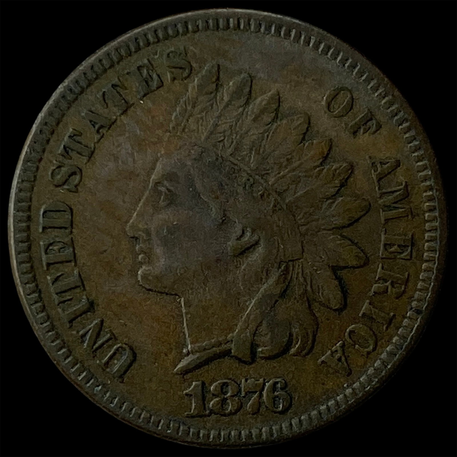 1876 Indian Head Cent NICELY CIRCULATED: 1876 Indian Head Cent NICELY CIRCULATED