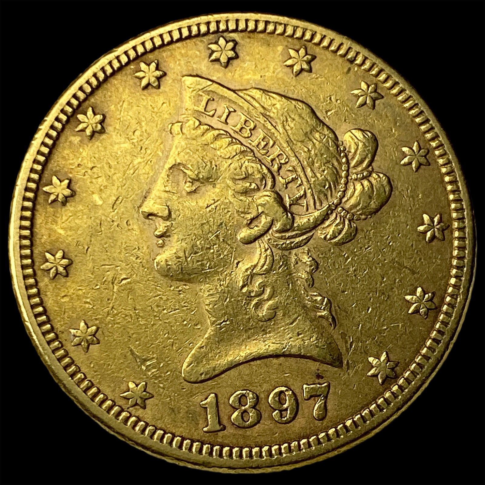 1897 Liberty Head Eagle $10 Gold UNCIRCULATED: 1897 Liberty Head Eagle $10 Gold UNCIRCULATED