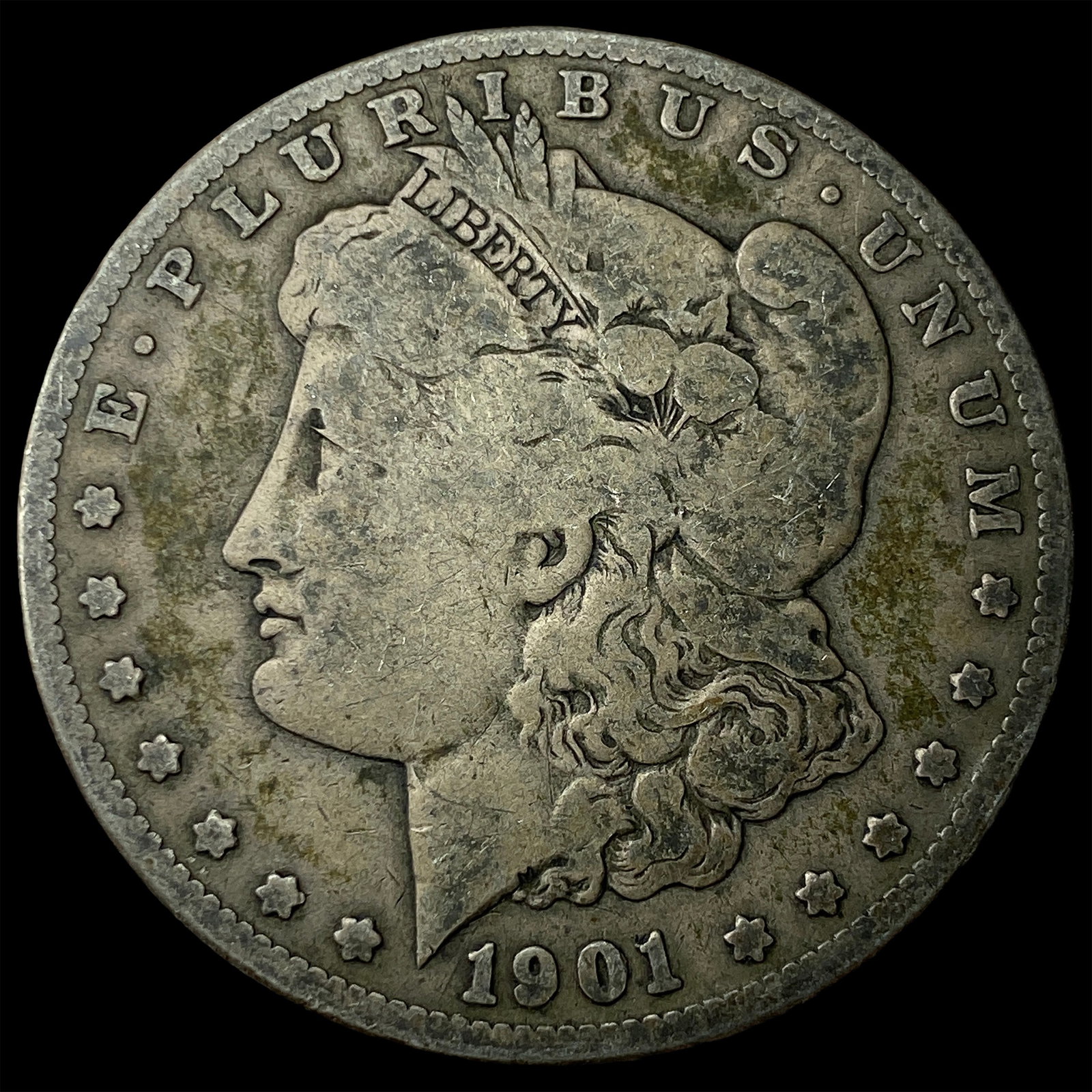 1901-S Silver Morgan Dollar NICELY CIRCULATED: 1901-S Silver Morgan Dollar NICELY CIRCULATED
