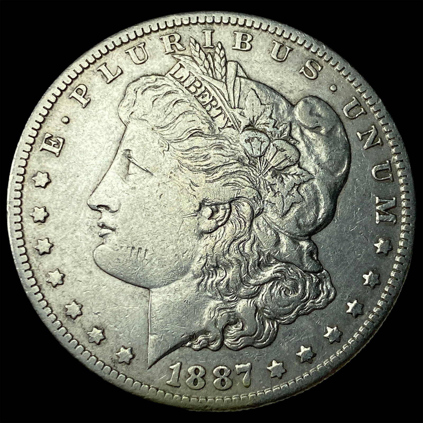 1887 Silver Morgan Dollar NEARLY UNCIRCULATED: 1887 Silver Morgan Dollar NEARLY UNCIRCULATED
