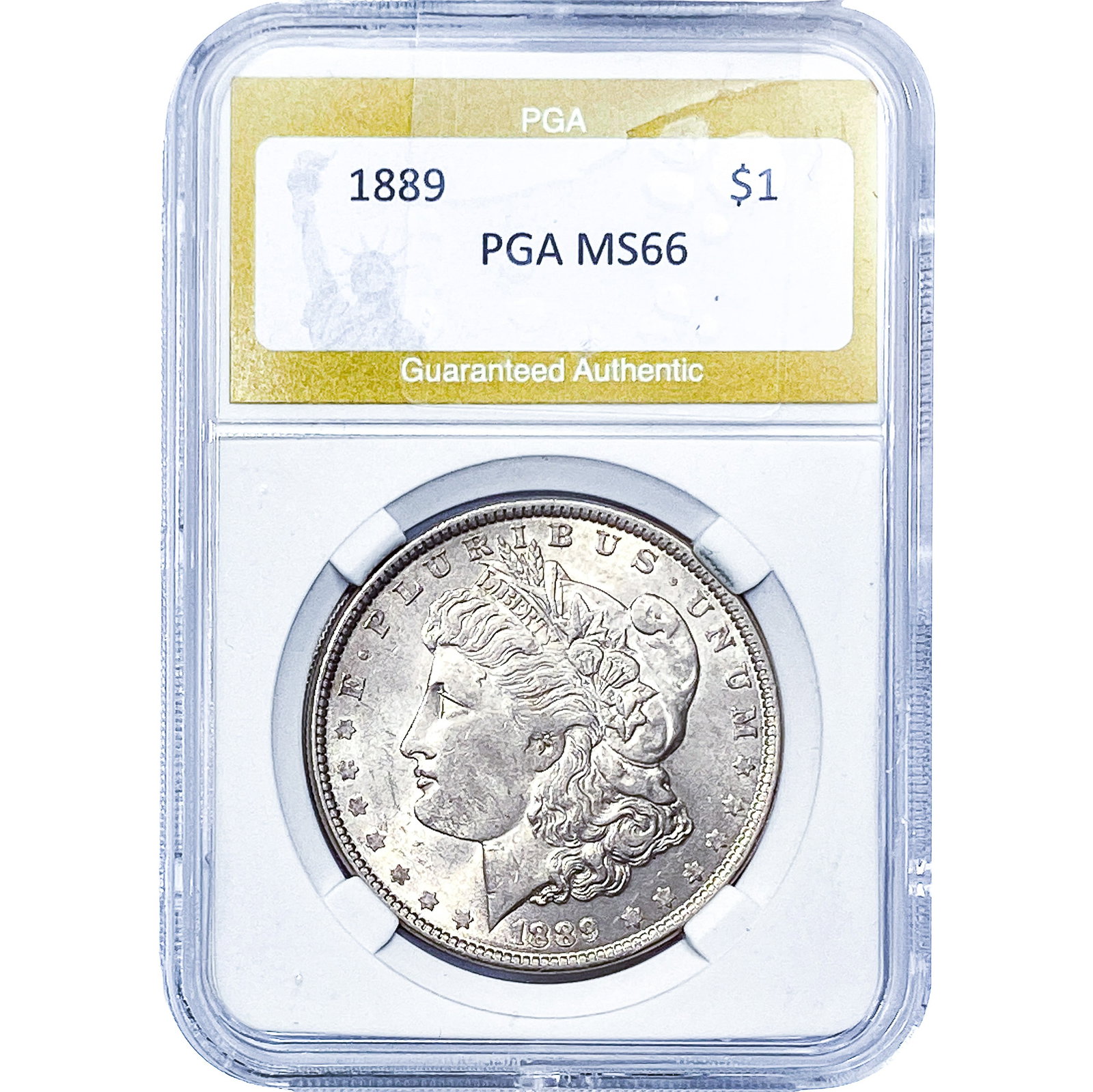 1889 Morgan Silver Dollar PGA MS66: 1889 Morgan Silver Dollar PGA MS66
