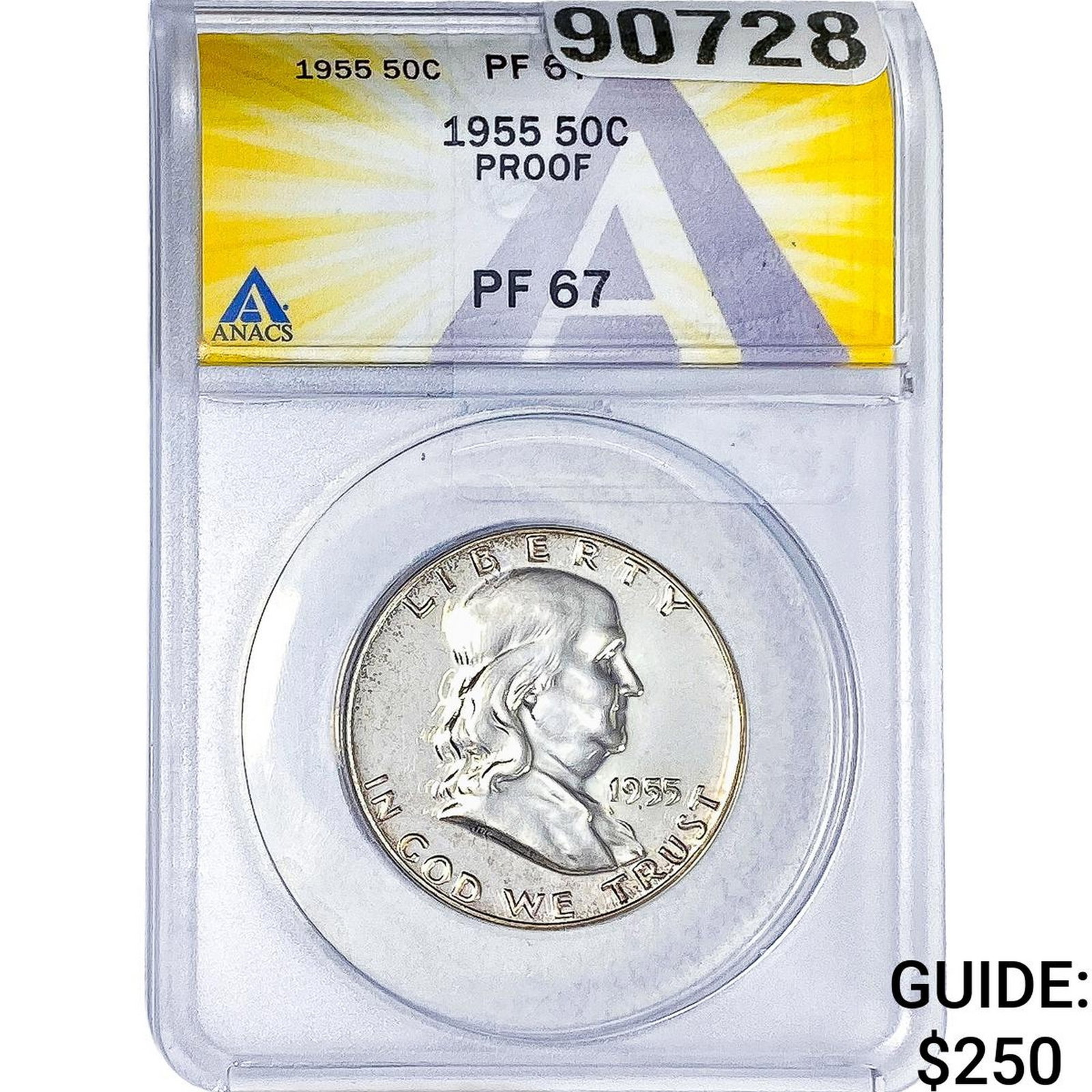 1955 Franklin Half Dollar ANACS PF67 (1 of 2)