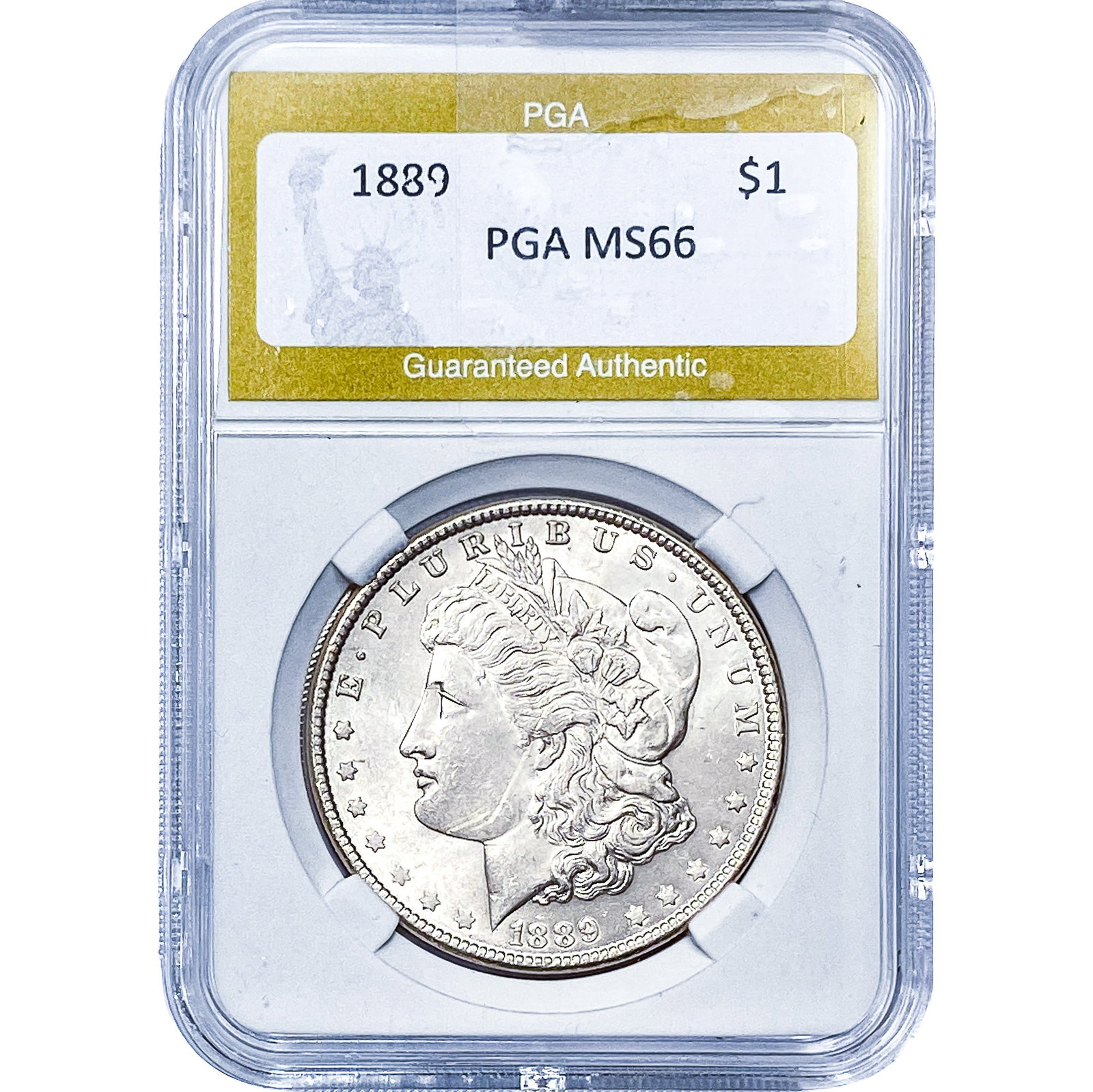 1889 Morgan Silver Dollar PGA MS66: 1889 Morgan Silver Dollar PGA MS66