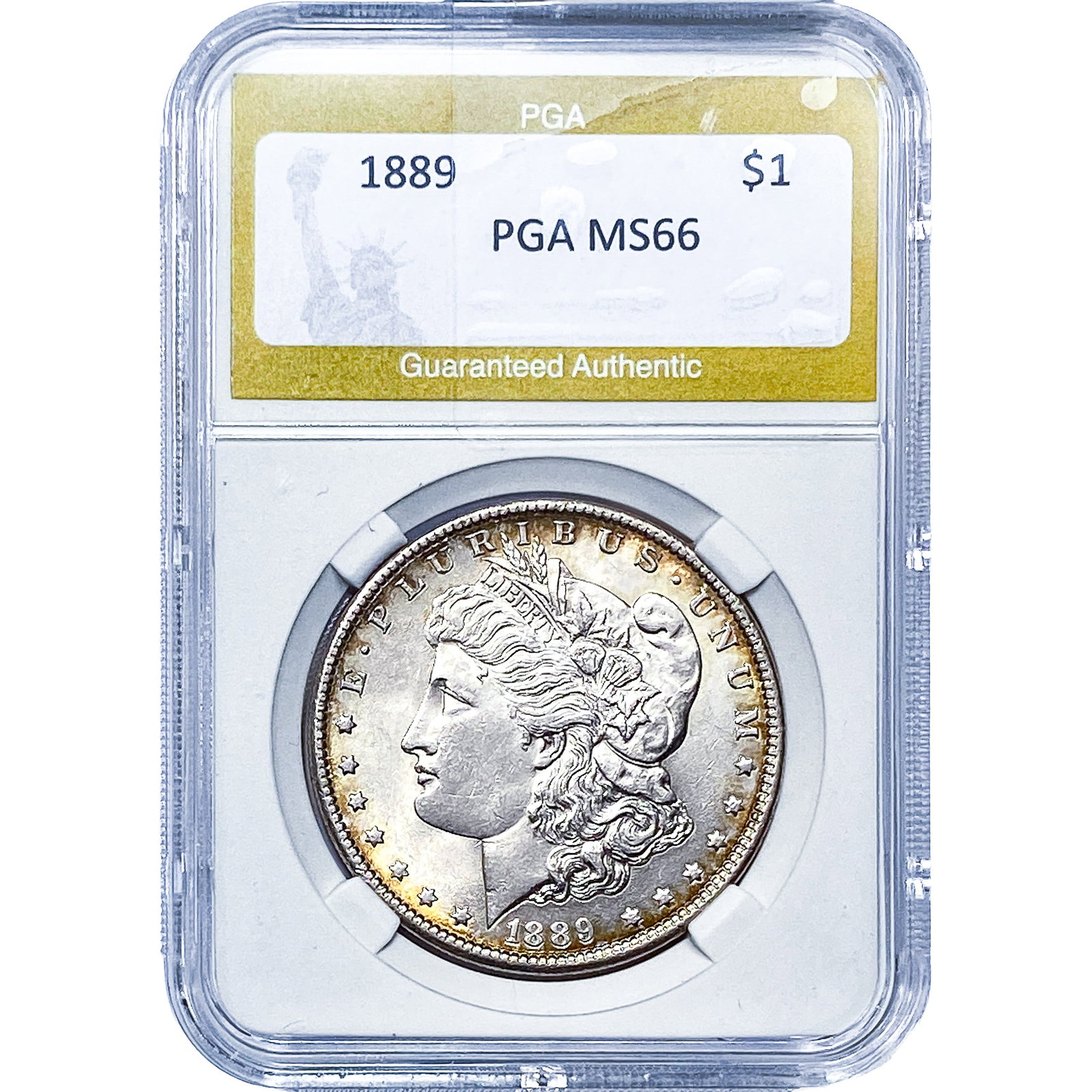1889 Morgan Silver Dollar PGA MS66: 1889 Morgan Silver Dollar PGA MS66